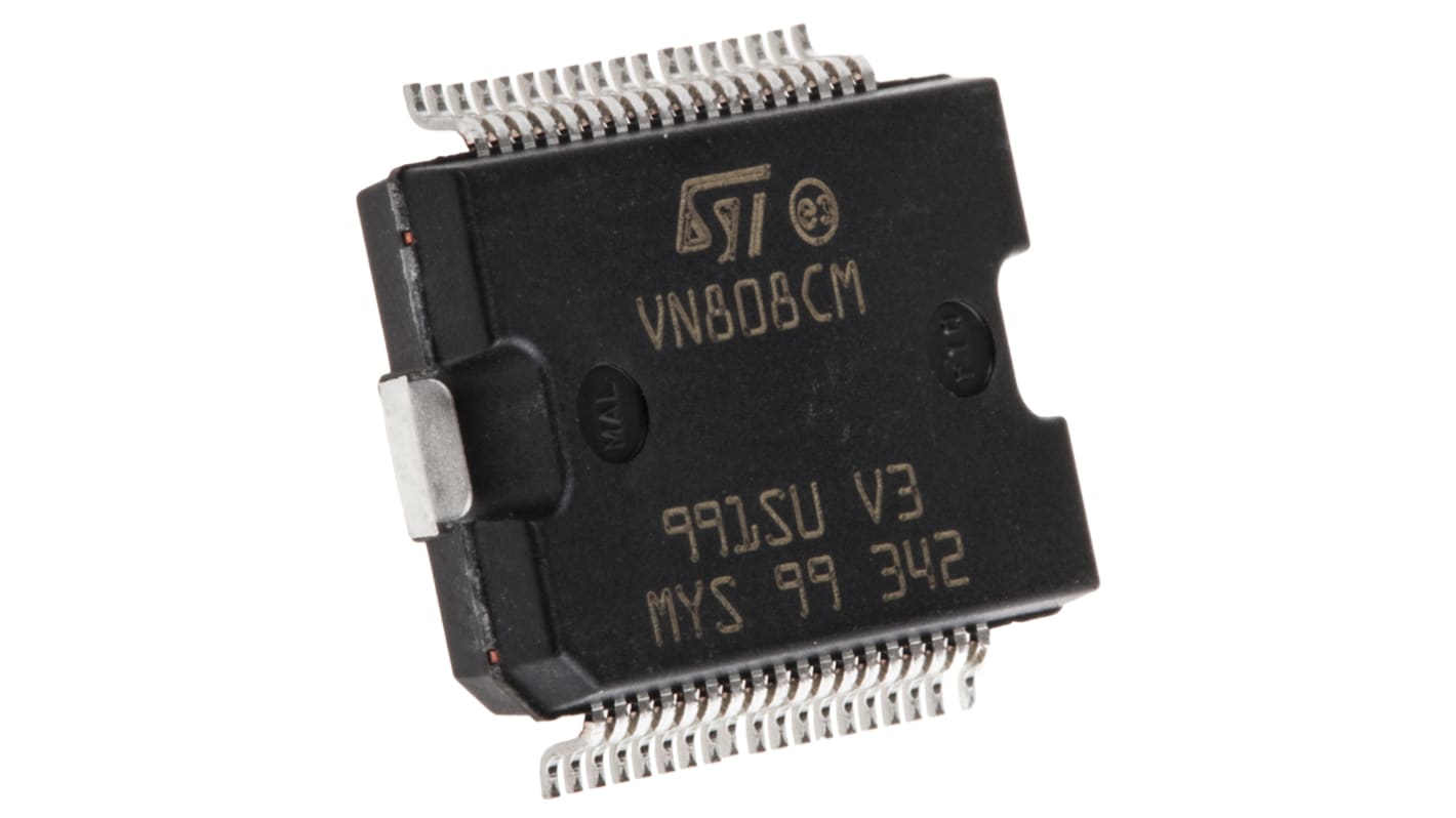 STMicroelectronics VN808CM-E Teljesítménykapcsoló IC, 36-pin, PowerSO
