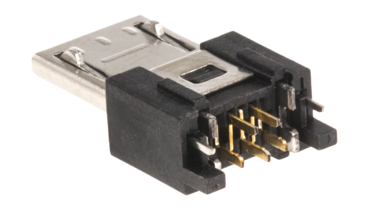 FCI Micro USB Male Gerade SMD Typ B Version 2.0, 100 V ac, 1.8A