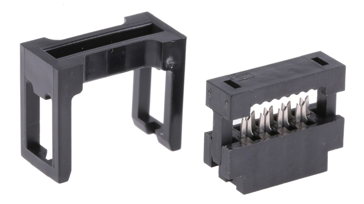 Conector IDC hembra Amphenol Communications Solutions serie Minitek de 8 vías, paso 2.0mm, 2 filas, Montaje de Cable