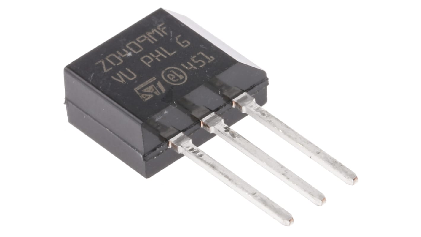 STMicroelectronics Through Hole, 3-pin, TRIAC, 600V, Gate Trigger 1.3V 600V