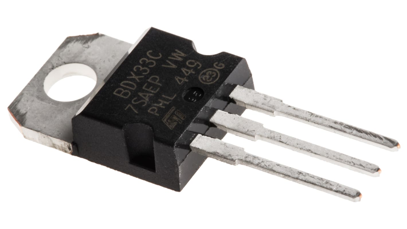 STMicroelectronics BDX33C NPN Darlington Transistor, 10 A 100 V HFE750