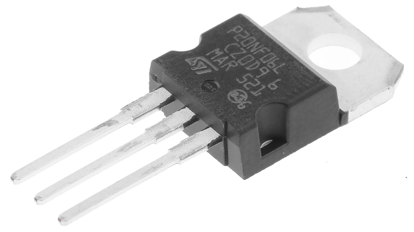 N-Channel MOSFET, 20 A, 60 V, 3-Pin TO-220 STMicroelectronics STP20NF06L