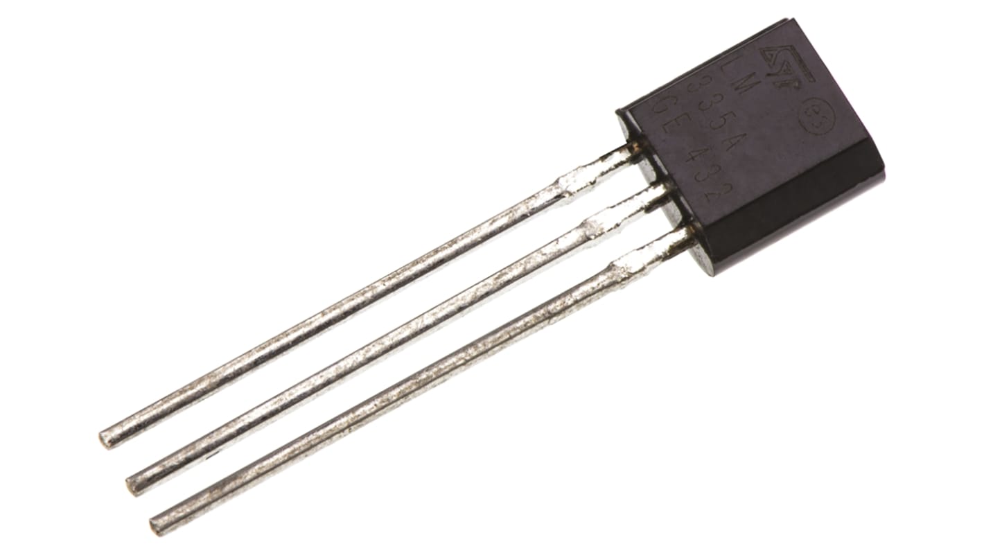 STMicroelectronics LM335AZ, Temperatursensor -40 til +100 °C., ±1°C, Analog, 3 ben TO-92