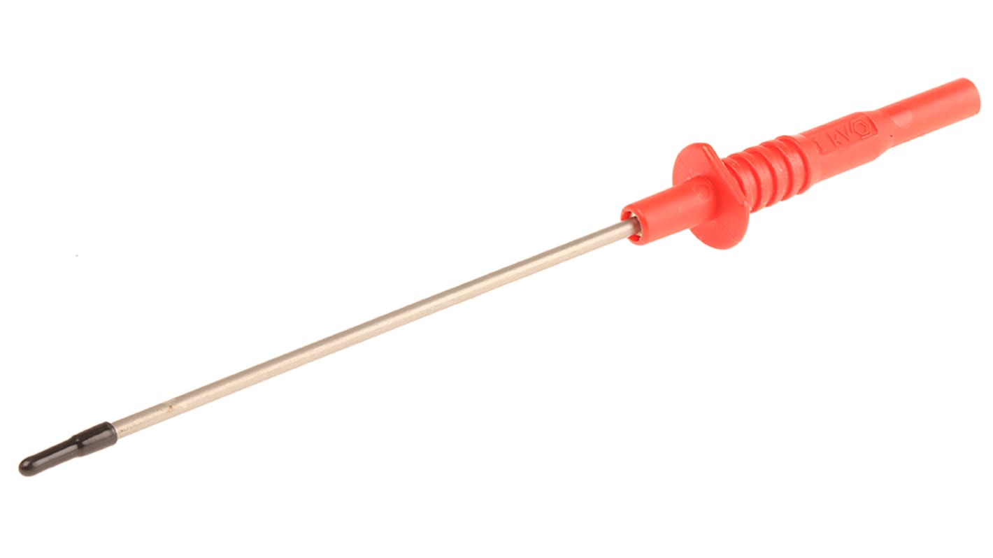 Sonda de prueba, 20A, 1kV, punta 2mm, Rojo