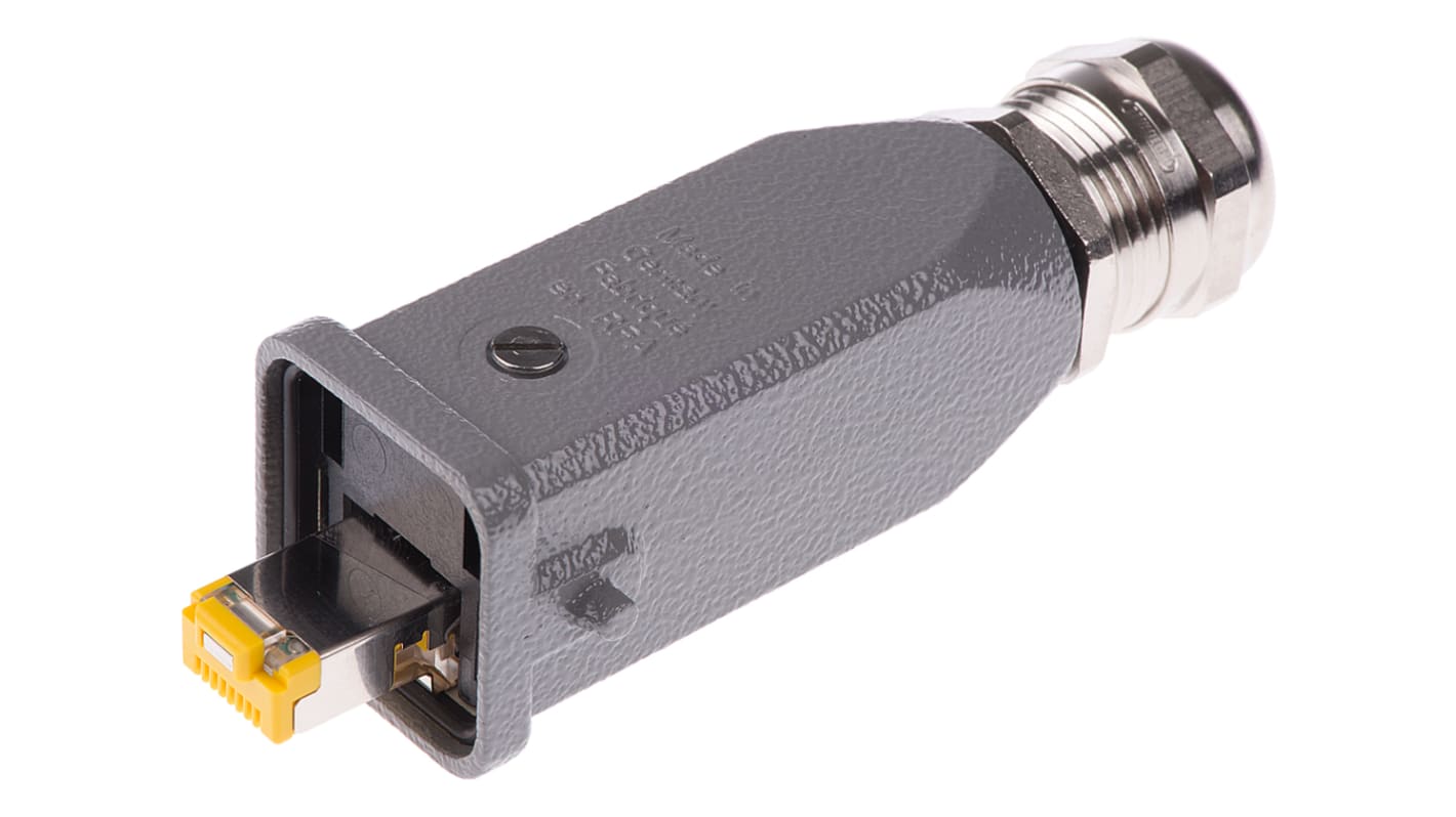 HARTING Han 3A RJ45 Series Male RJ45 Connector, Cable Mount