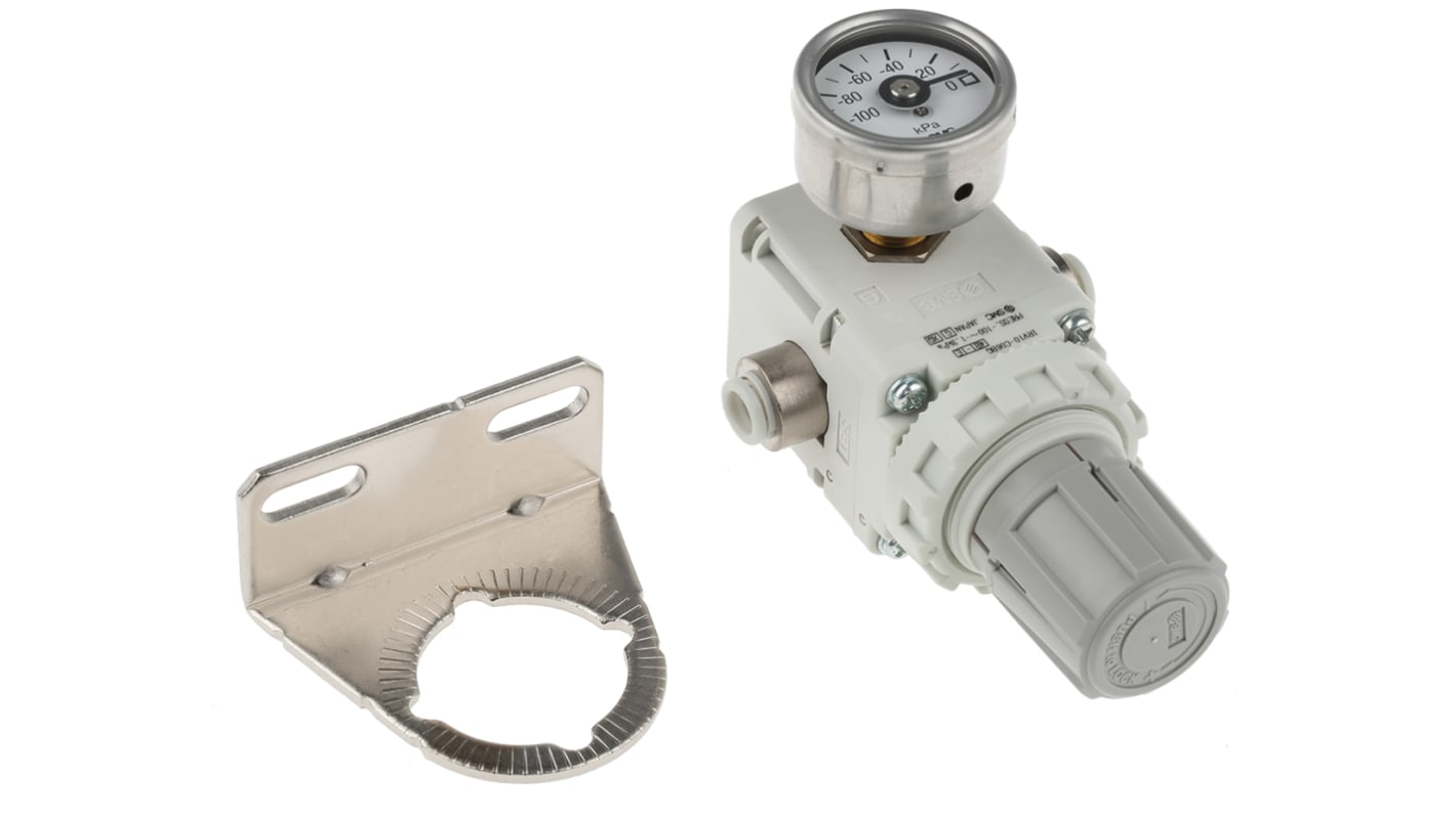 IRV10C06BG SMC Metric M6 port 140L/min Vacuum Regulator, 100kPa to