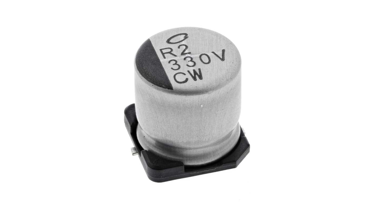 Nichicon 330μF Aluminium Electrolytic Capacitor 35V dc, Surface Mount - UCW1V331MNL1GS