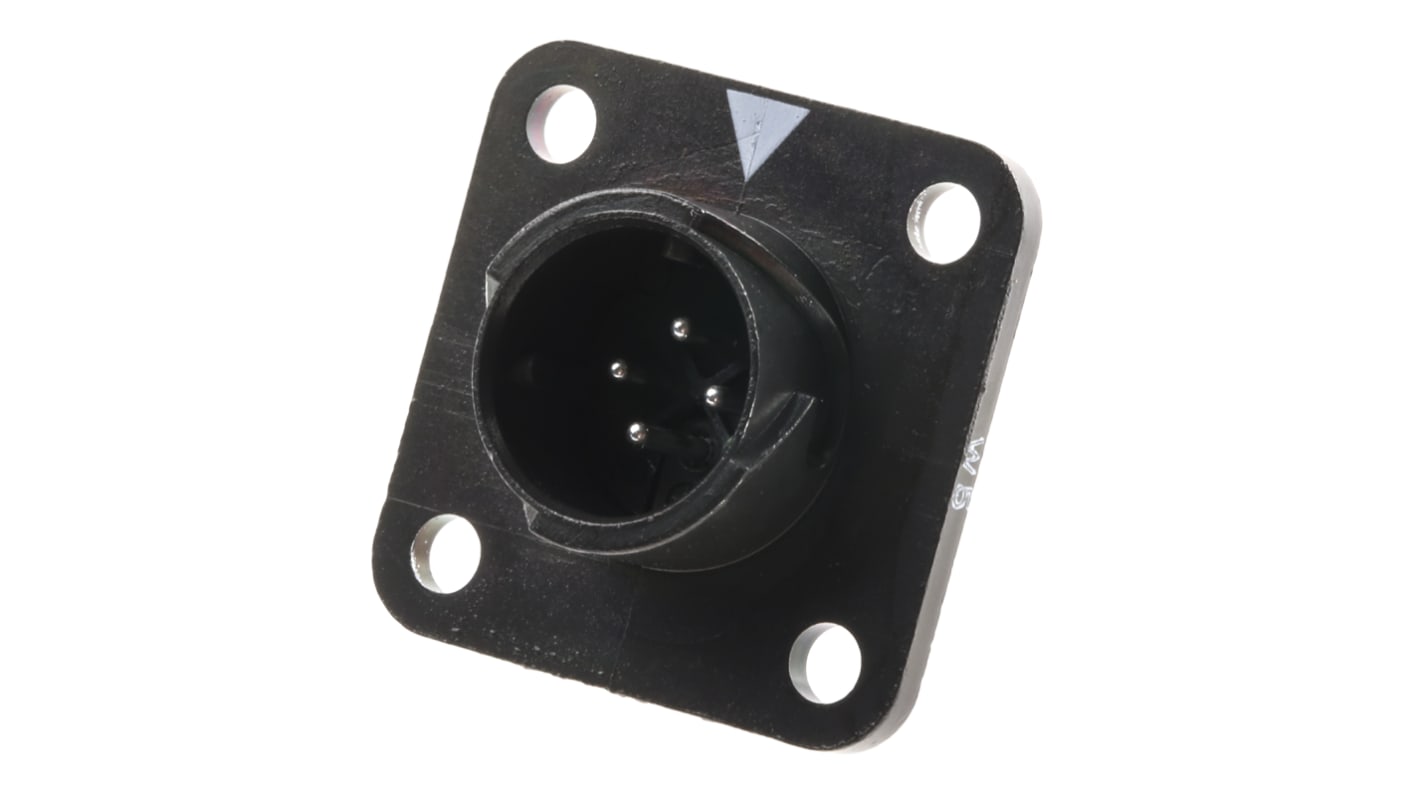 Hirose Circular Connector, 4 Contacts, Panel Mount, Miniature Connector, Socket, Male, IP67, IP68, HR34B Series