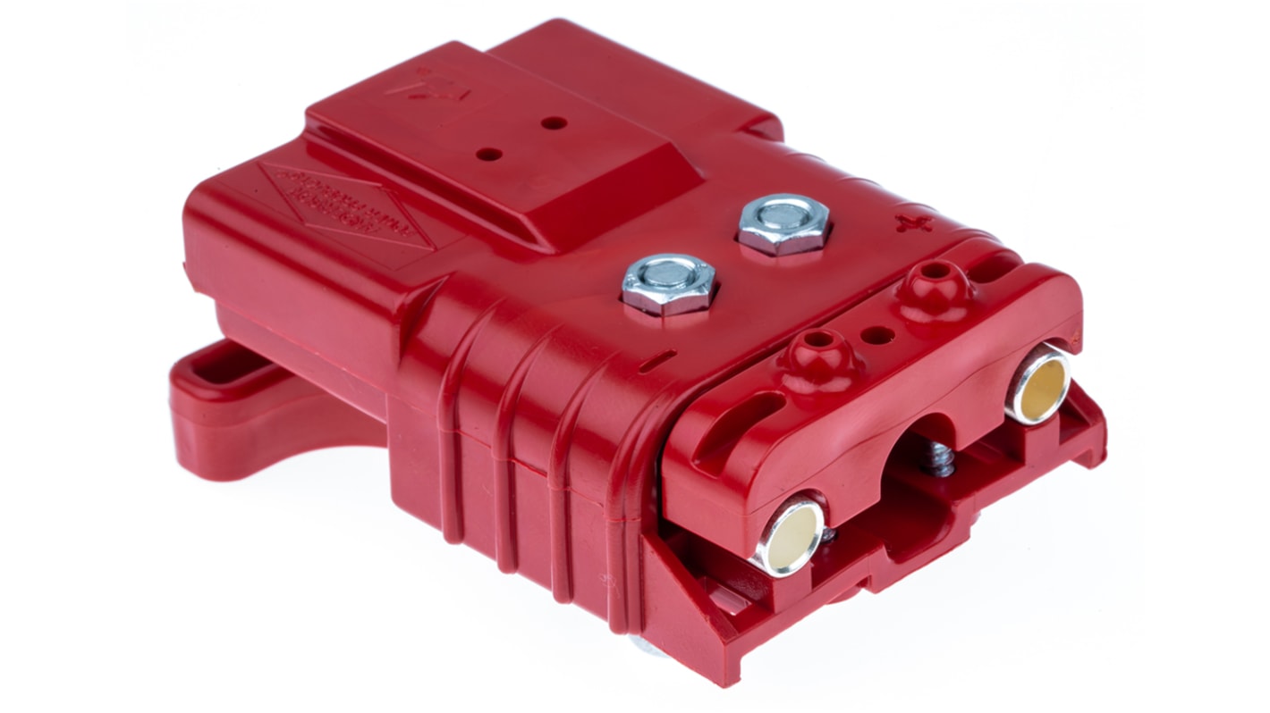 Conector de batería Anderson Power Products SBE80, Hembra a Macho, de color Rojo, 150 V, 30A