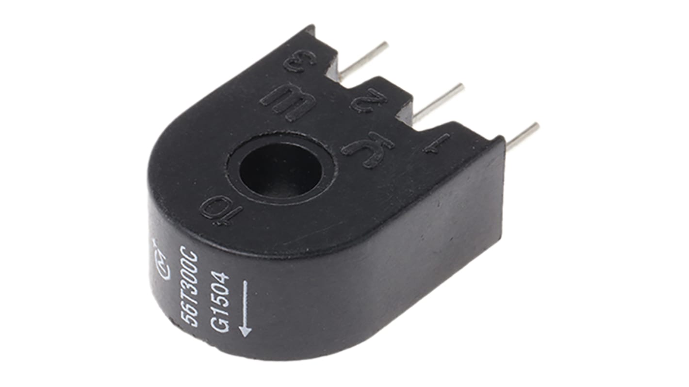 Transformador de corriente Murata Power Solutions 5600, entrada 10A, ratio: 10:1, Ø int. 5mm, dim. 16,79 x 8,89 x 20,19