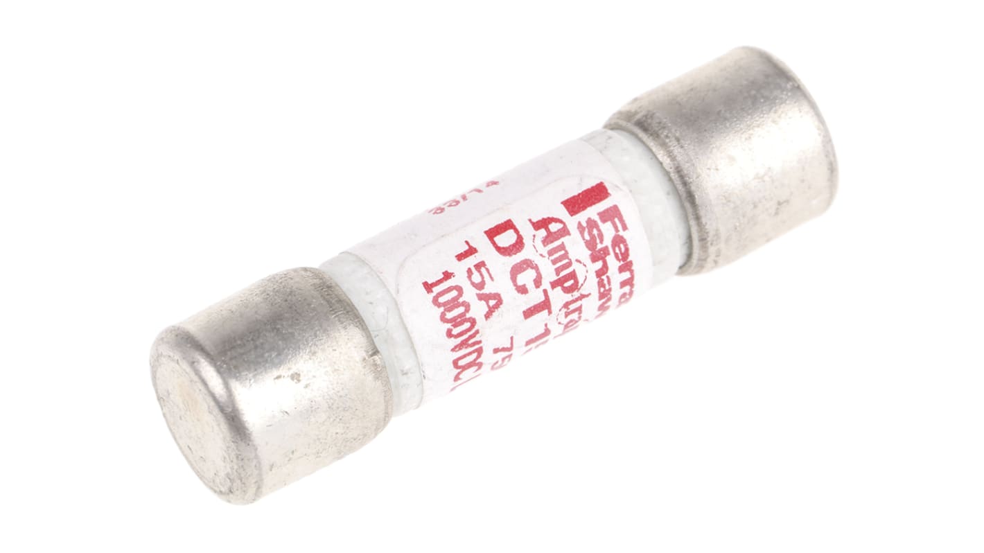 Mersen 15A Melamine Cartridge Fuse, 10 x 38mm