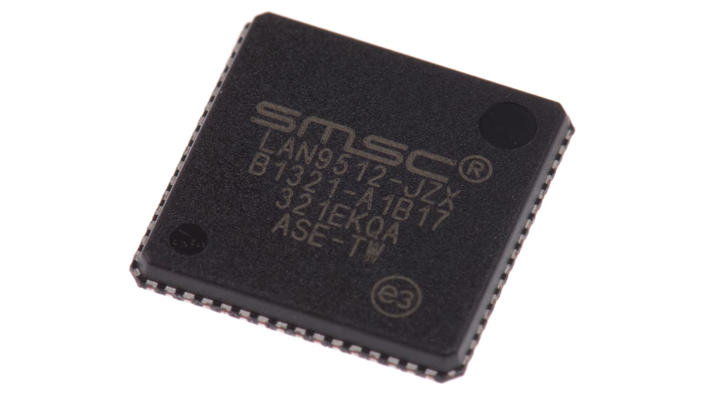 Microchip 100BaseTX, 10BaseT Ethernet-Controller Voll-Duplex, Halb-Duplex 10 Mbps, 100Mbit/s 3,3 V, QFN 64-Pin