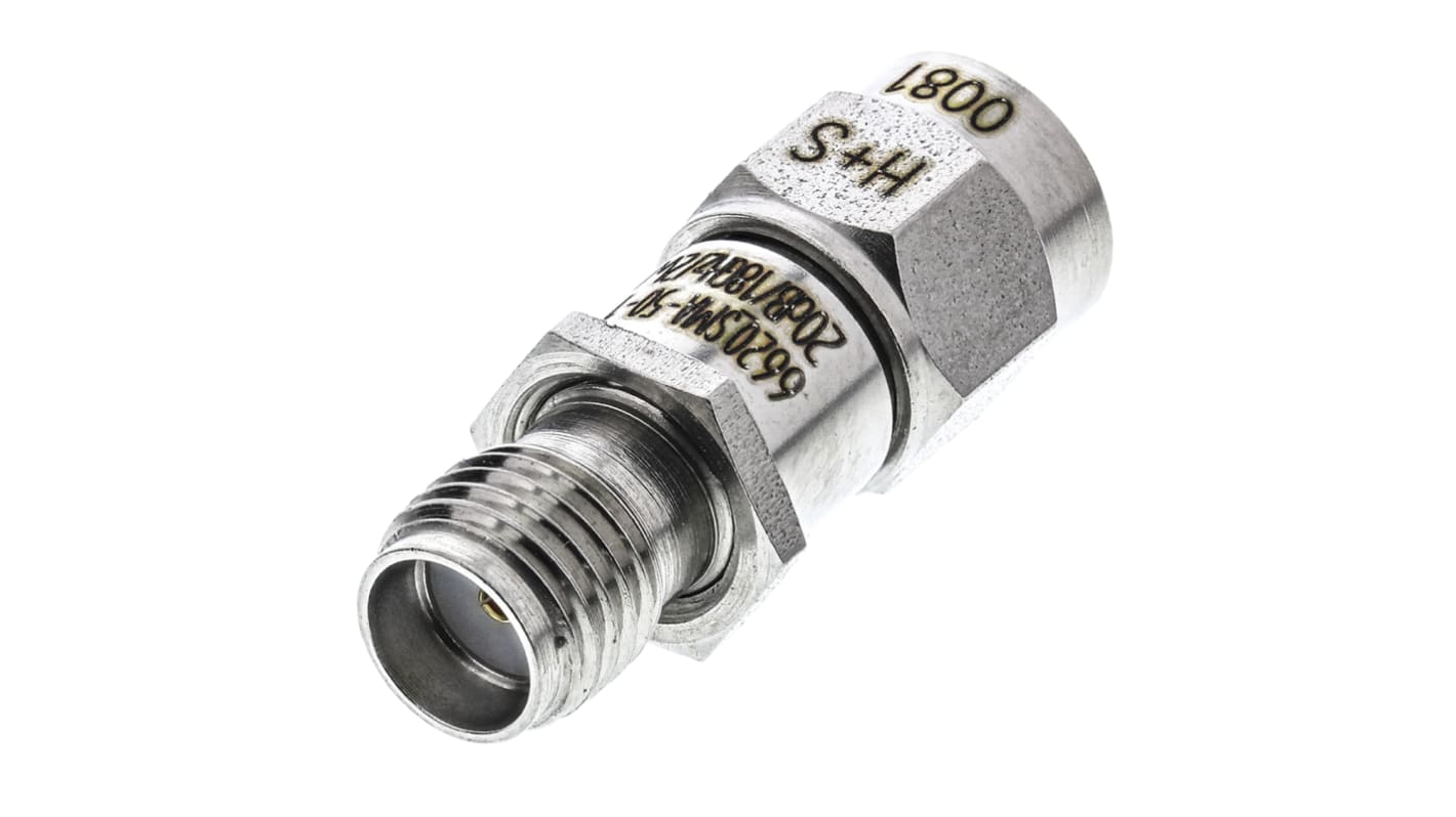 Huber+Suhner HF Dämpfungsglied, SMA-Stecker an Buchse, 20dB, 50Ω, DC → 18GHz