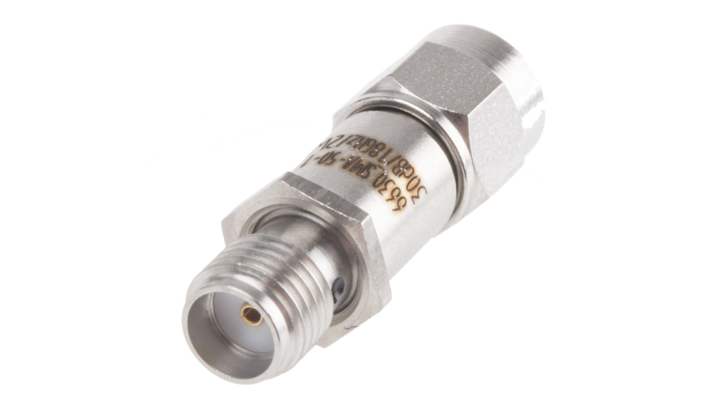 Huber+Suhner HF Dämpfungsglied, SMA-Stecker an Buchse, 30dB, 50Ω, DC → 18GHz