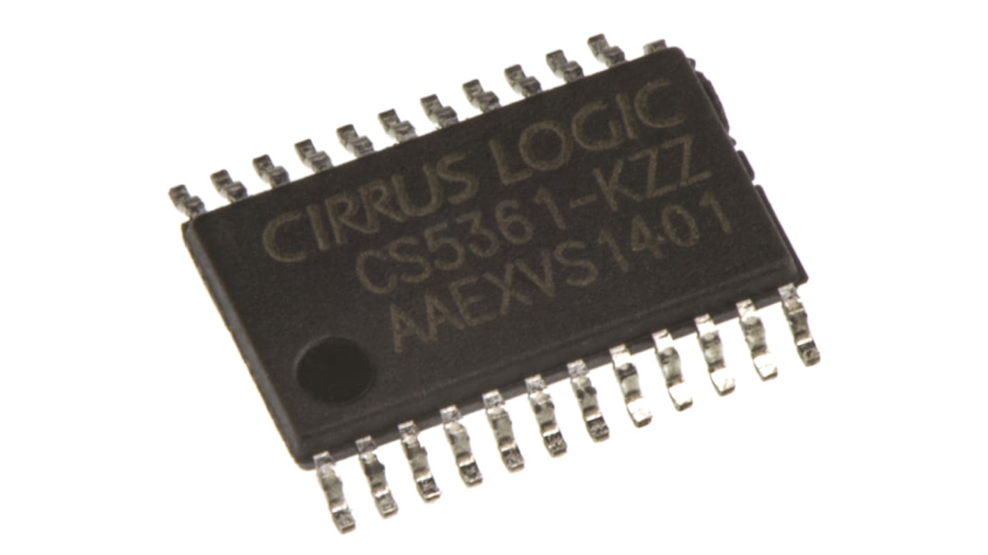 CS5361-KZZ, ADC Dual 24-Bit-, 192ksps, 24 ben, TSSOP