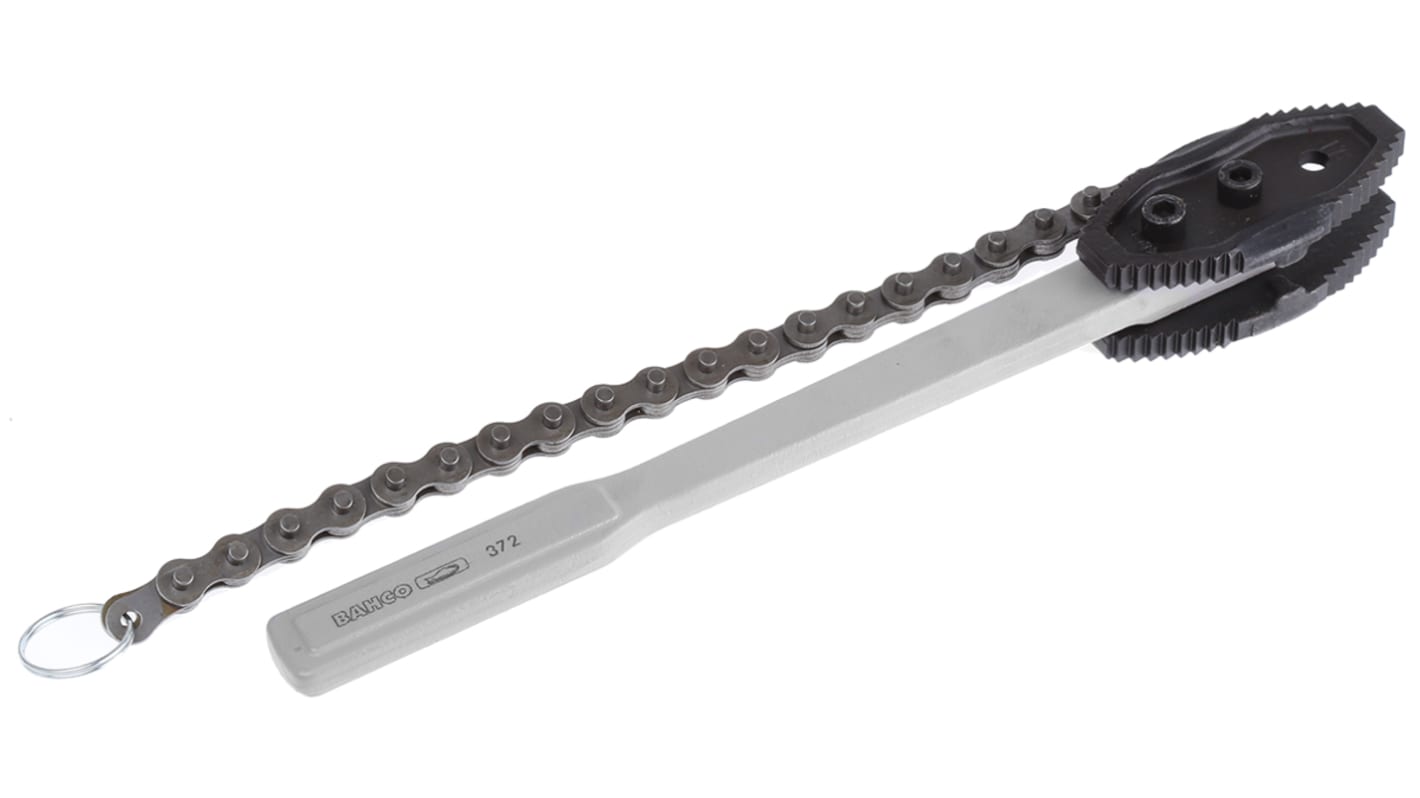 Bahco Chain Wrench, 38.1mm Jaw Capacity, Metal Handle