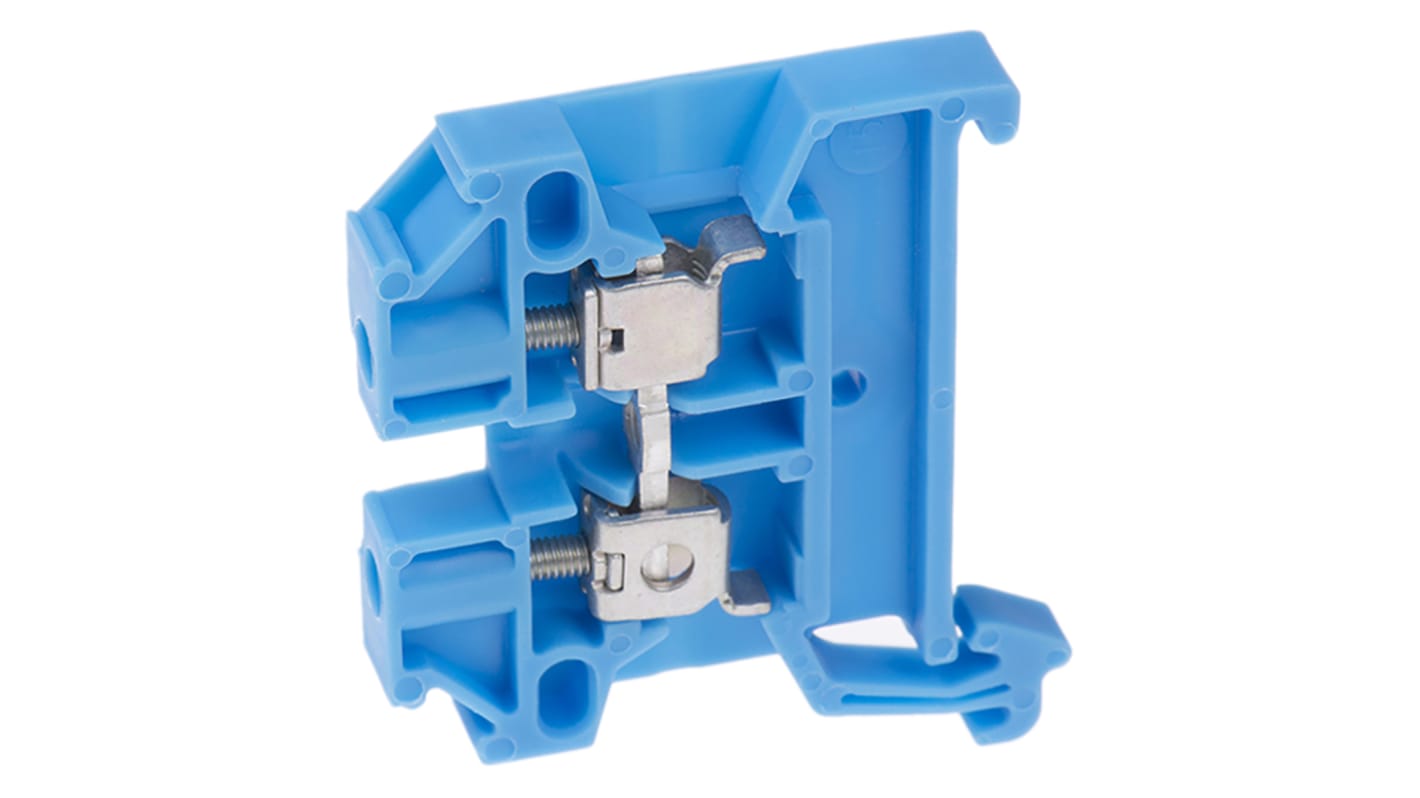 Weidmüller SAK Series Blue Feed Through Terminal Block, 2.5mm², Single-Level, Screw Termination