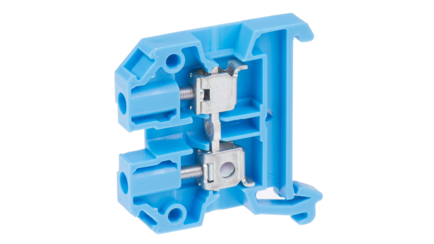 Weidmüller SAK Series Blue Feed Through Terminal Block, 4mm², Single-Level, Screw Termination