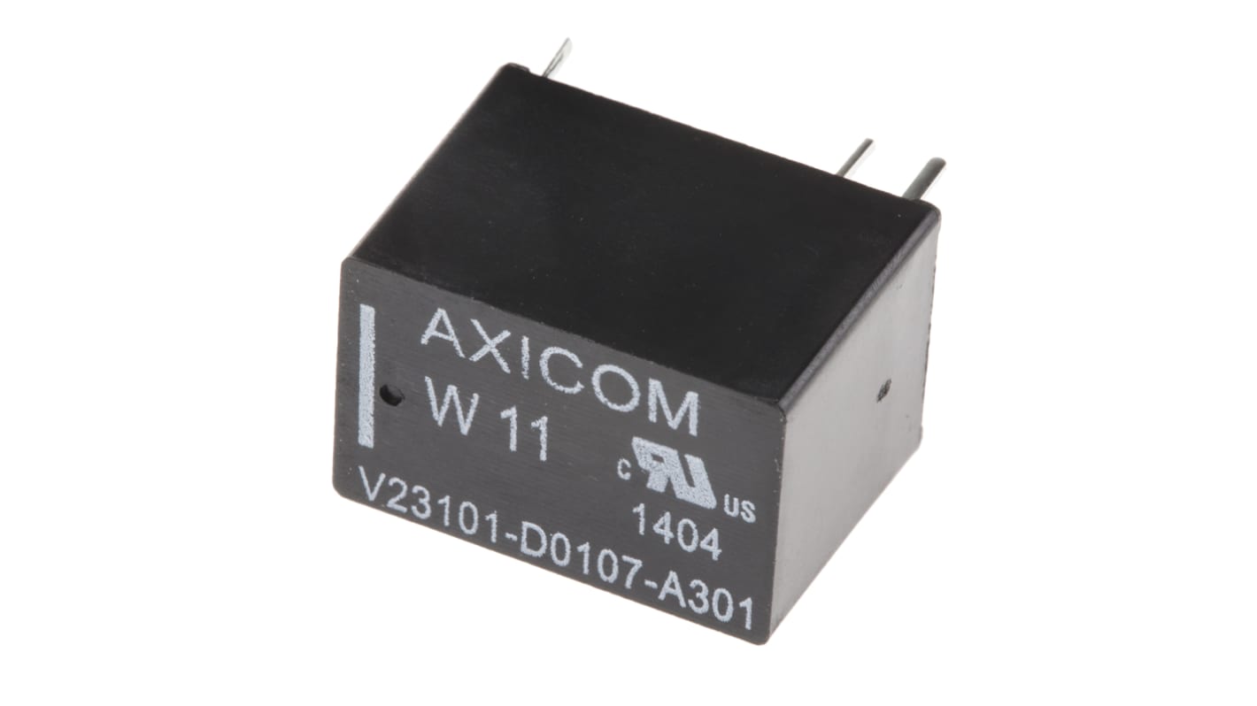 Relé de señal sin enclavamiento TE Connectivity Axicom P1, SPST, 24V dc, 3 A dc, montaje en PCB