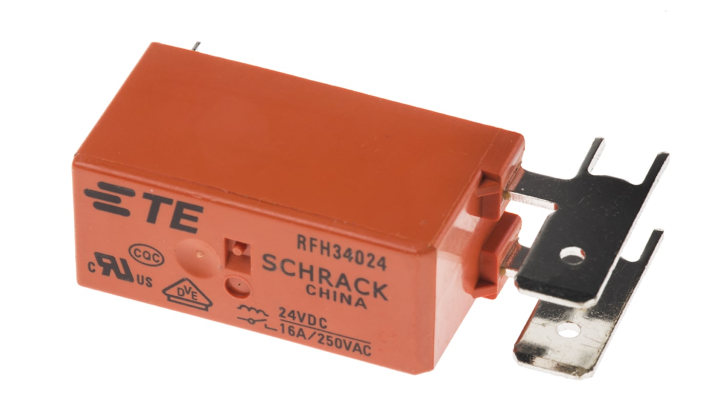 14155111 TE Connectivity PCB Mount Power Relay, 24V dc Coil, 16A