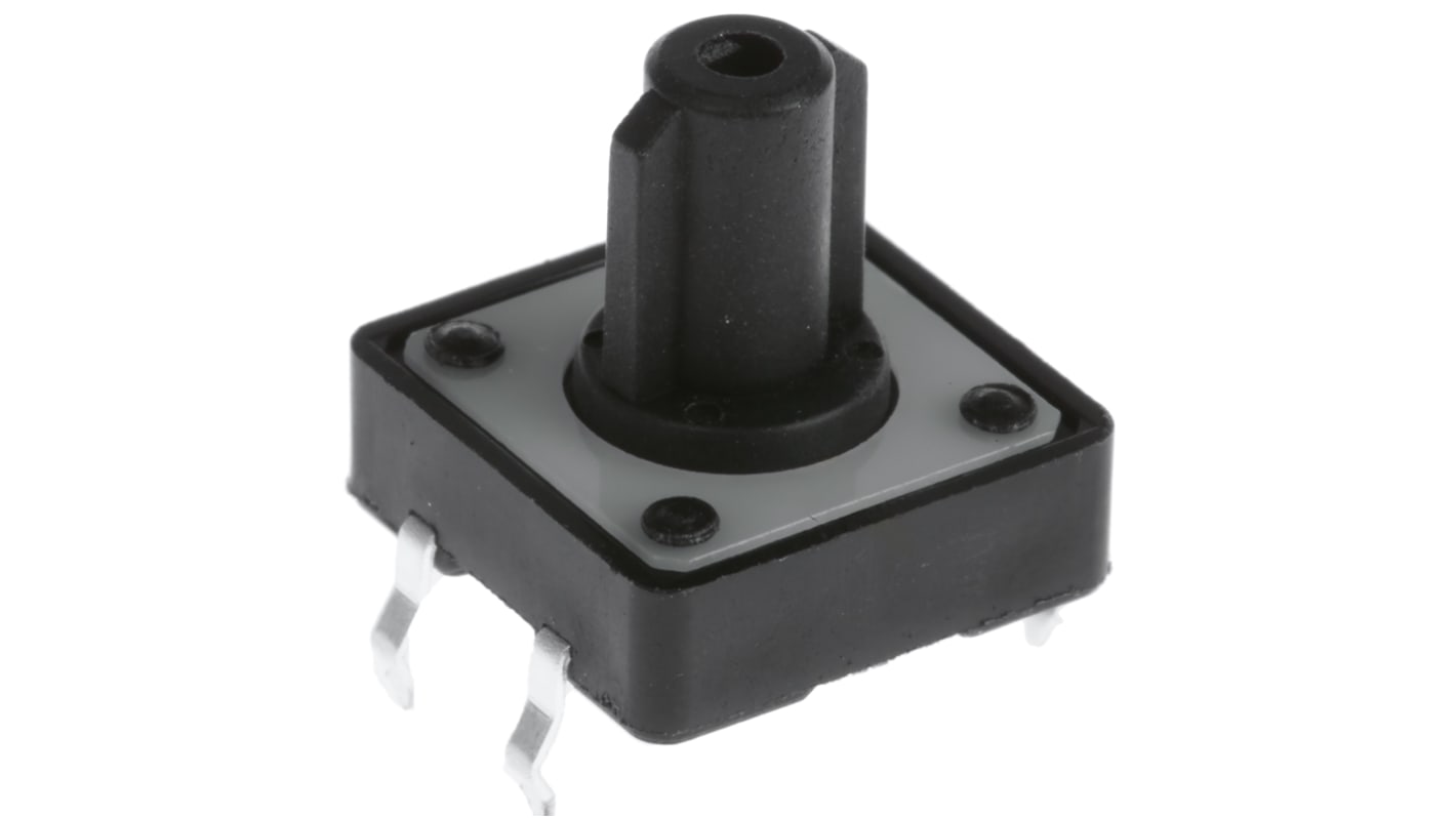 Interruttore tattile TE Connectivity, SPST, 12 x 12 x 12mm, L. attuatore 8.02mm