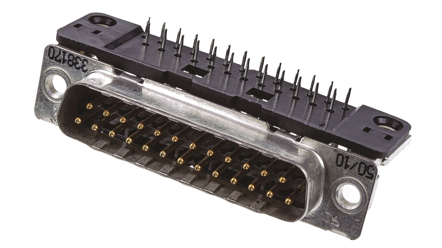 53381702 TE Connectivity Amplimite HD20 25 Way Right Angle Through