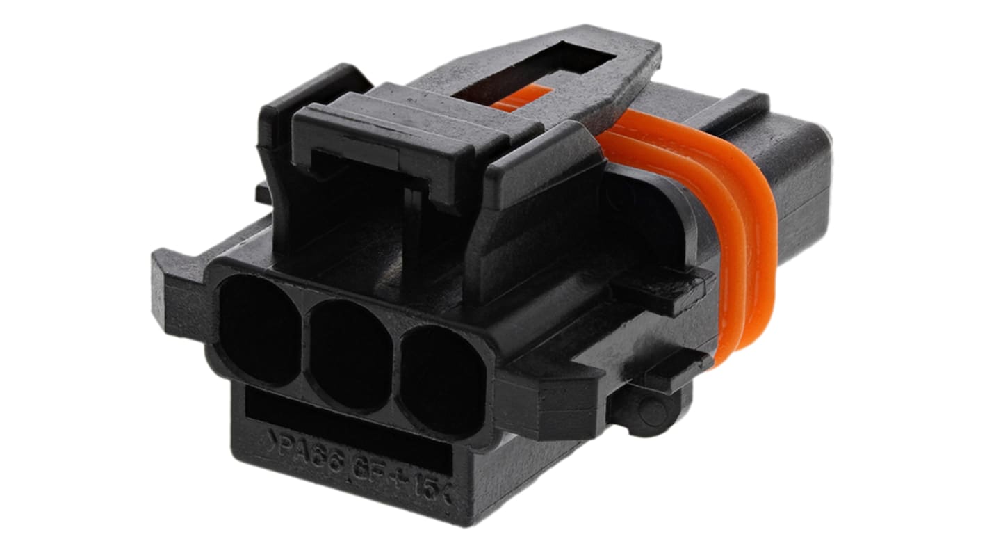 Conector de automoción TE Connectivity Junior Power Timer Hembra de 3 vías en 1 fila