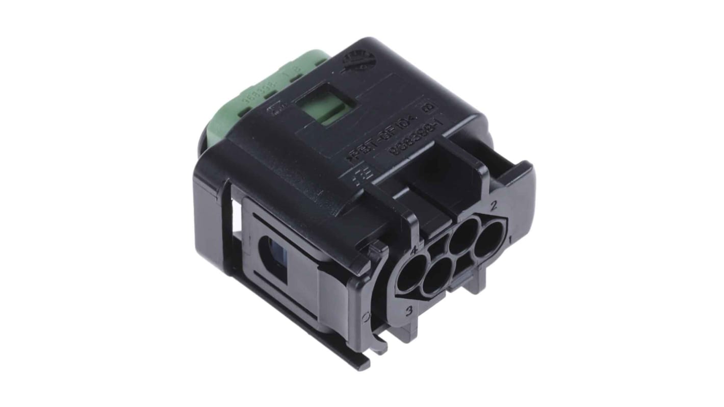 Conector de automoción TE Connectivity Micro Quadlok System Hembra de 4 vías en 2 filas