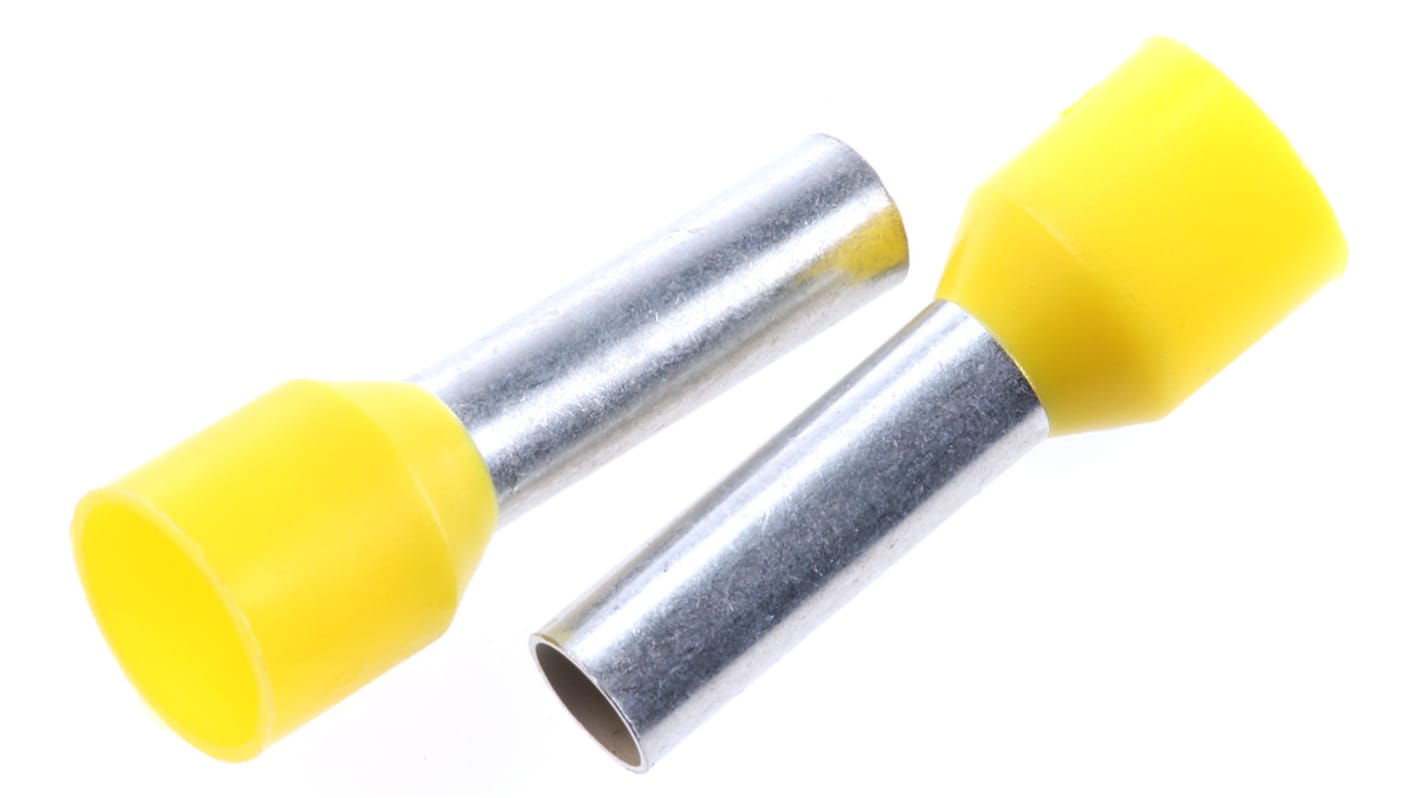 Embout à sertir TE Connectivity, 6mm², Jaune, longueur 12mm