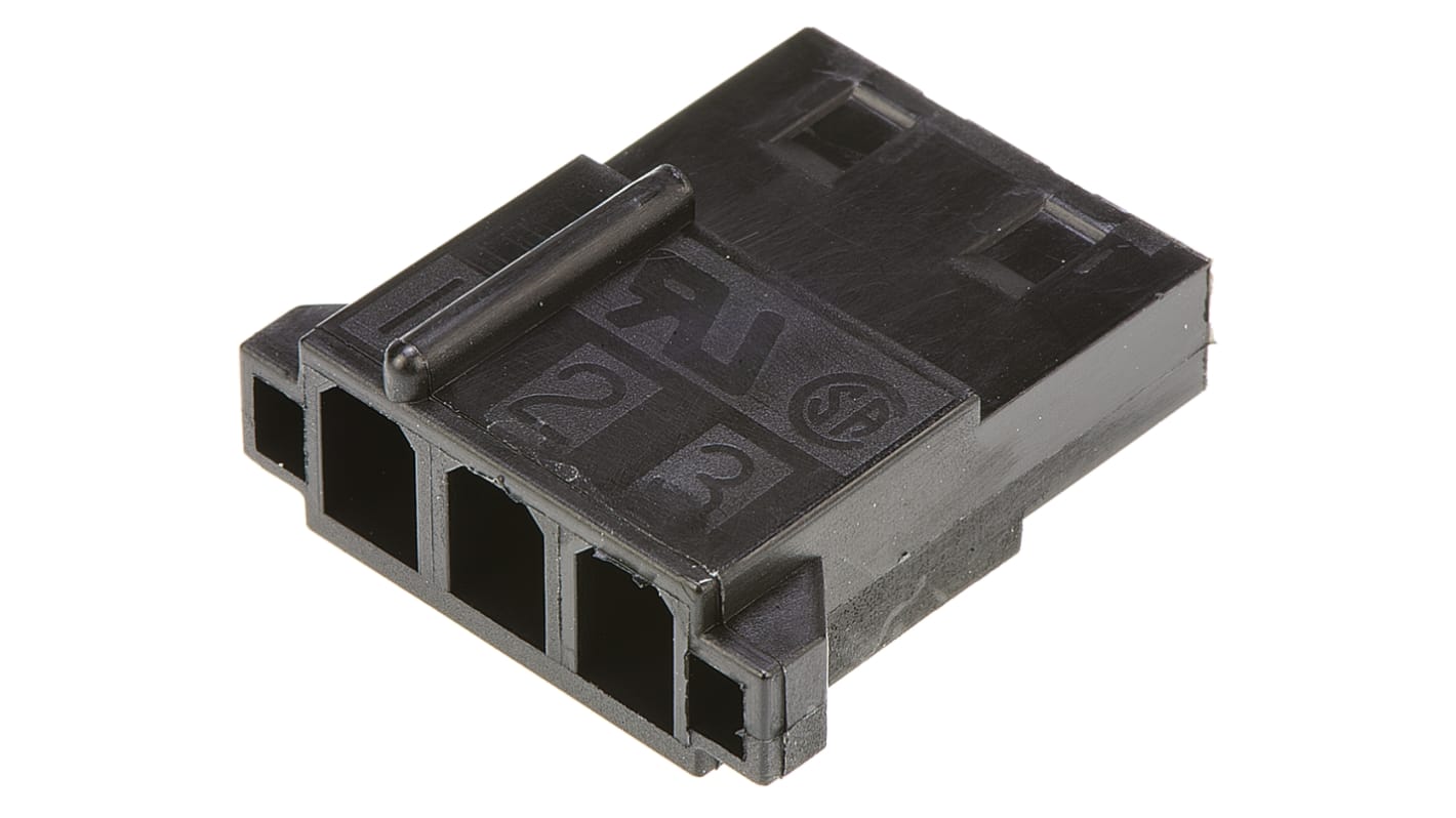 TE Connectivity, Commercial MATE-N-LOK Male Connector Housing, 5.08mm Pitch, 3 Way, 1 Row