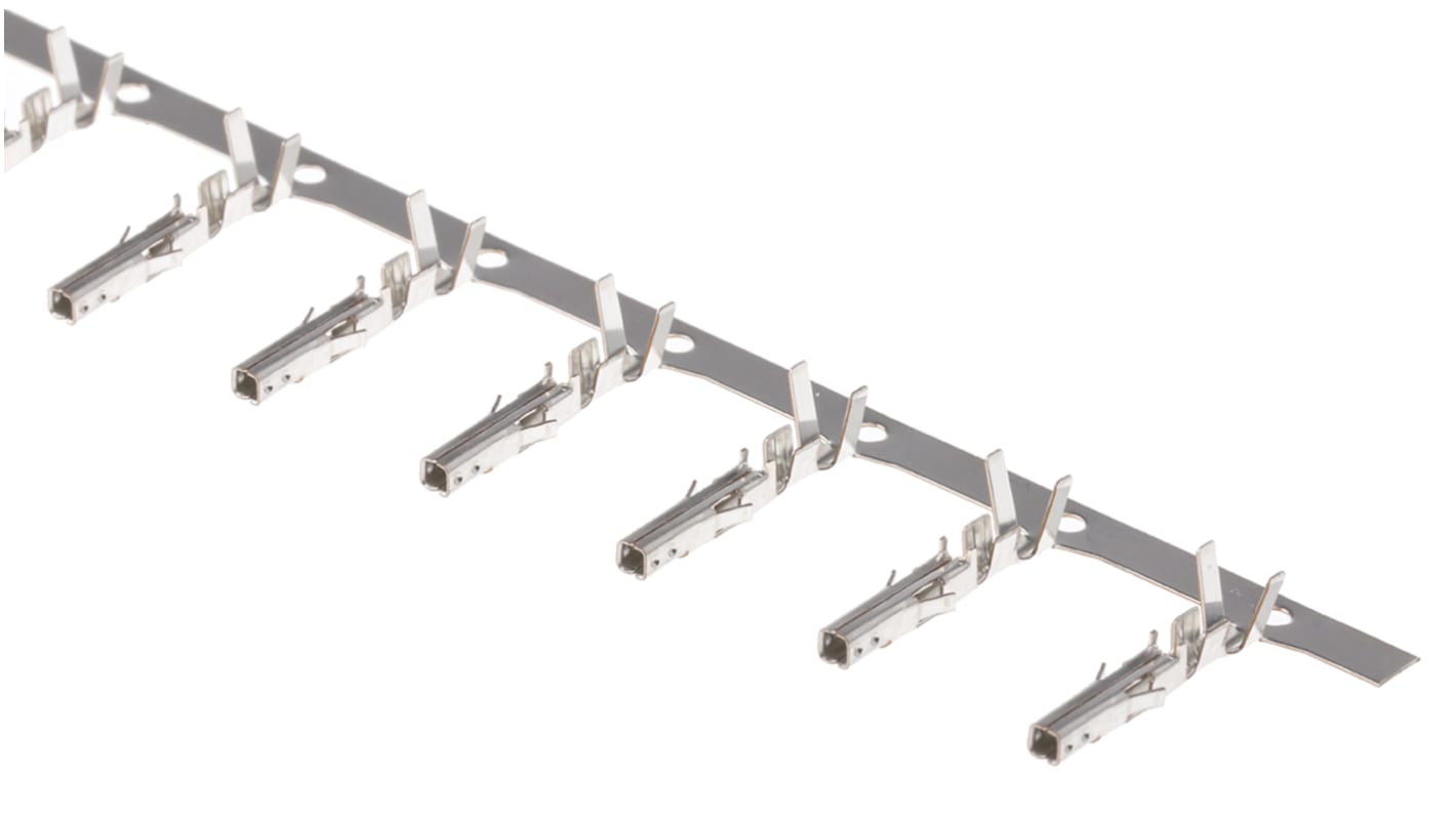 TE Connectivity VAL-U-LOK Series Female Crimp Terminal, 22AWG Min, 18AWG Max