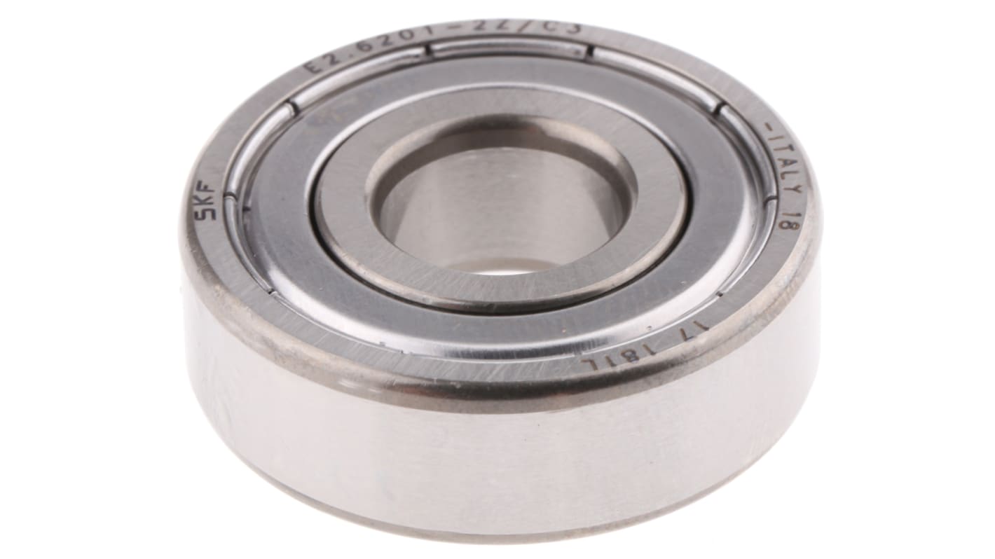 SKF E2.6201-2Z/C3 Single Row Deep Groove Ball Bearing- Both Sides Shielded 12mm I.D, 32mm O.D