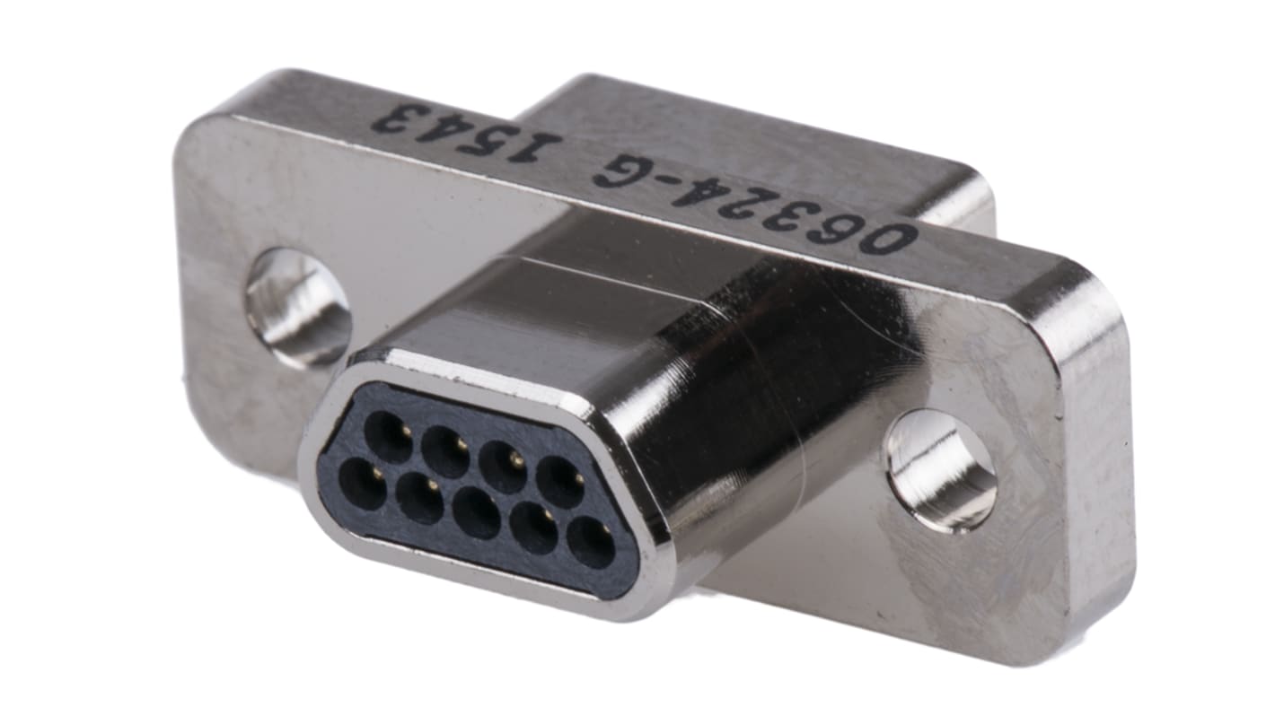 Conector D-sub Glenair, Serie M83513, Recto Micro-D, Montaje de Cable, Macho, Terminación Soldador