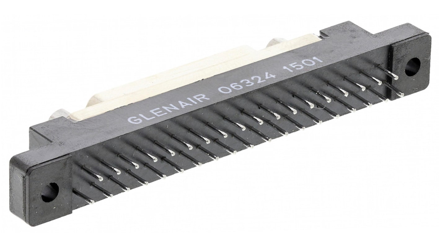 Glenair M83513 37 Way Through Hole D-sub Connector Plug, 2.54mm Pitch