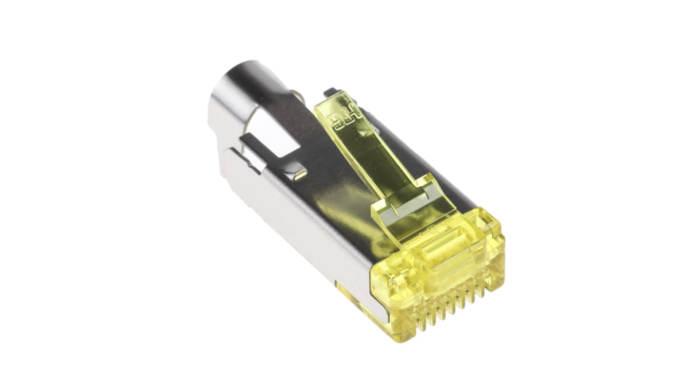 Connettore RJ45 Maschio Hirose Cat6a, 8P8C vie, Montaggio su cavo