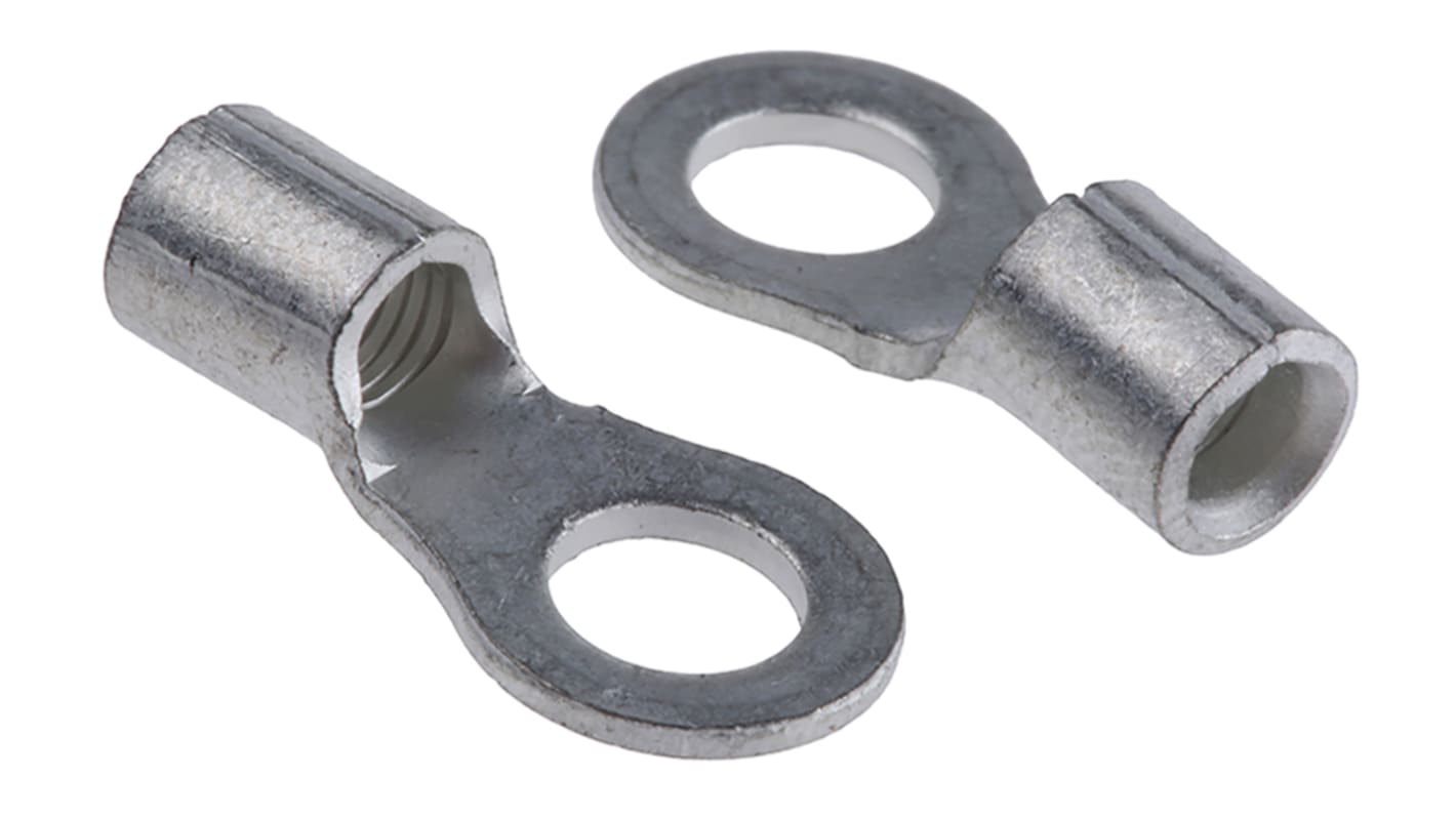 TE Connectivity, SOLISTRAND Uninsulated Ring Terminal, M5 Stud Size, 2.6mm² to 6.6mm² Wire Size