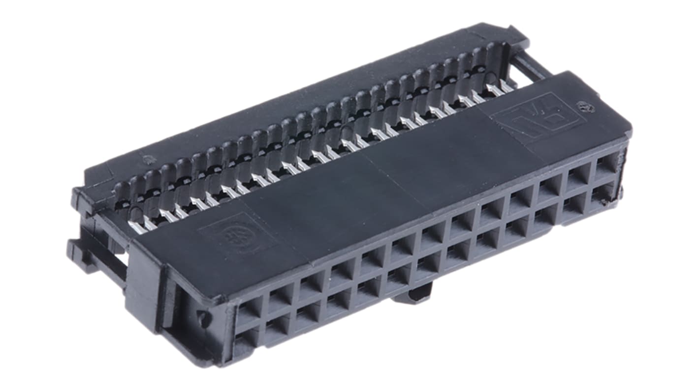 Connettore IDC TE Connectivity Femmina, 26 vie, 2 file, passo 2.54mm, Montaggio su cavo