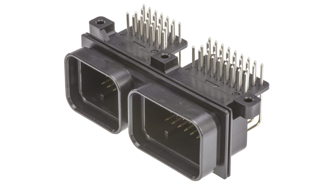 Conector de automoción TE Connectivity SUPERSEAL Hembra de 60 vías en 4 filas, terminación: Soldador