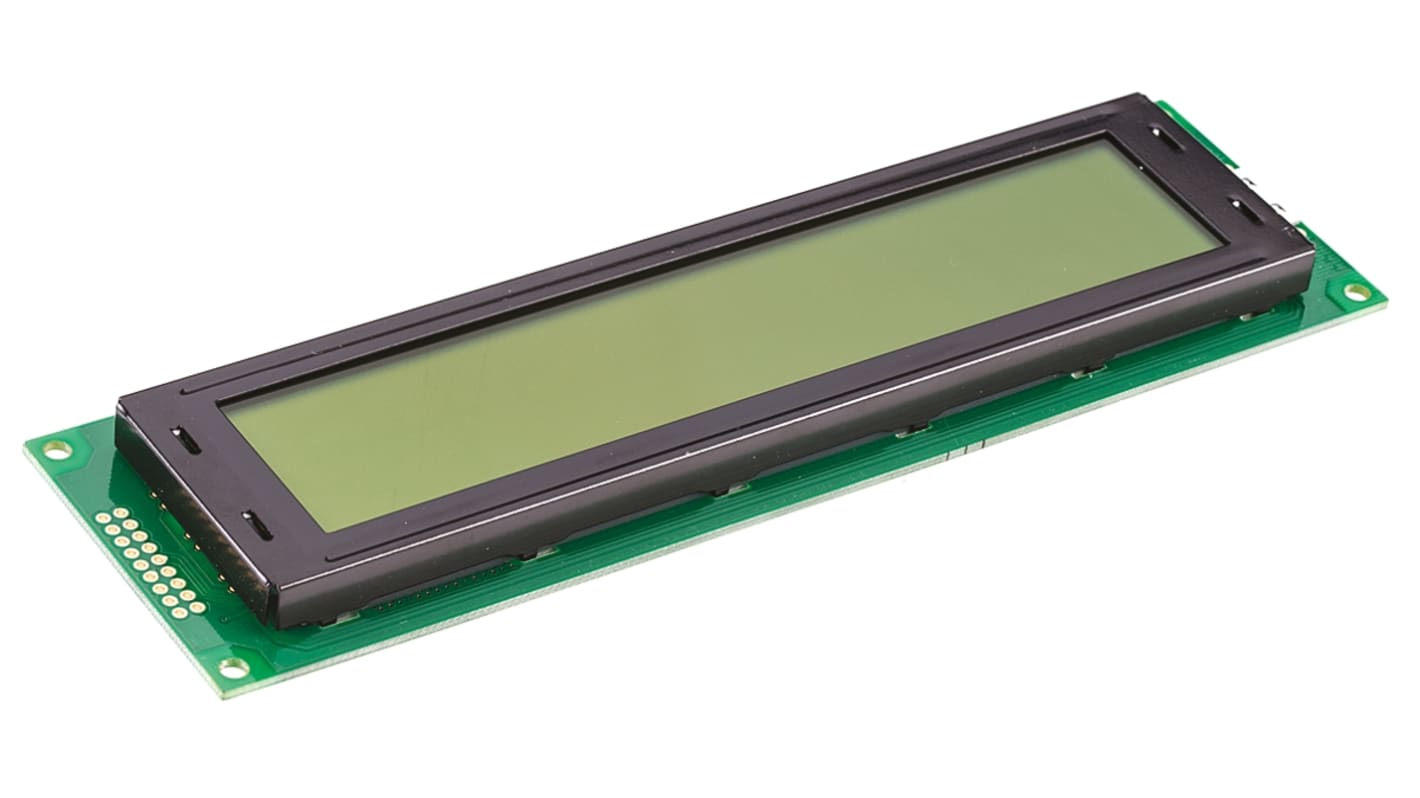 Fordata FDCC4004A-FLYYBW-51SE Alphanumeric LCD Display, Yellow on Green, 4 Rows by 40 Characters, Transflective