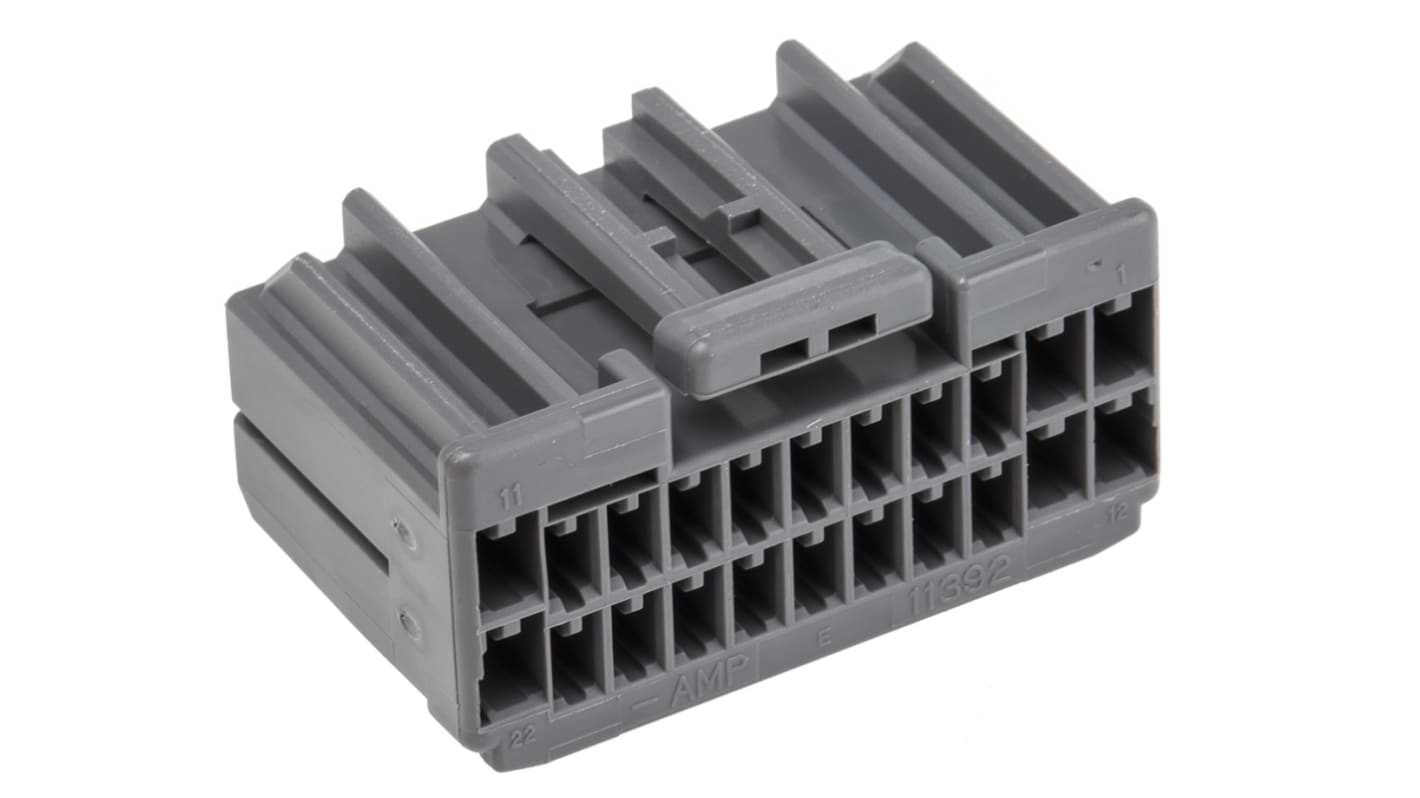 Conector de automoción TE Connectivity Multilock .040 .070 Hybrid Macho de 22 vías