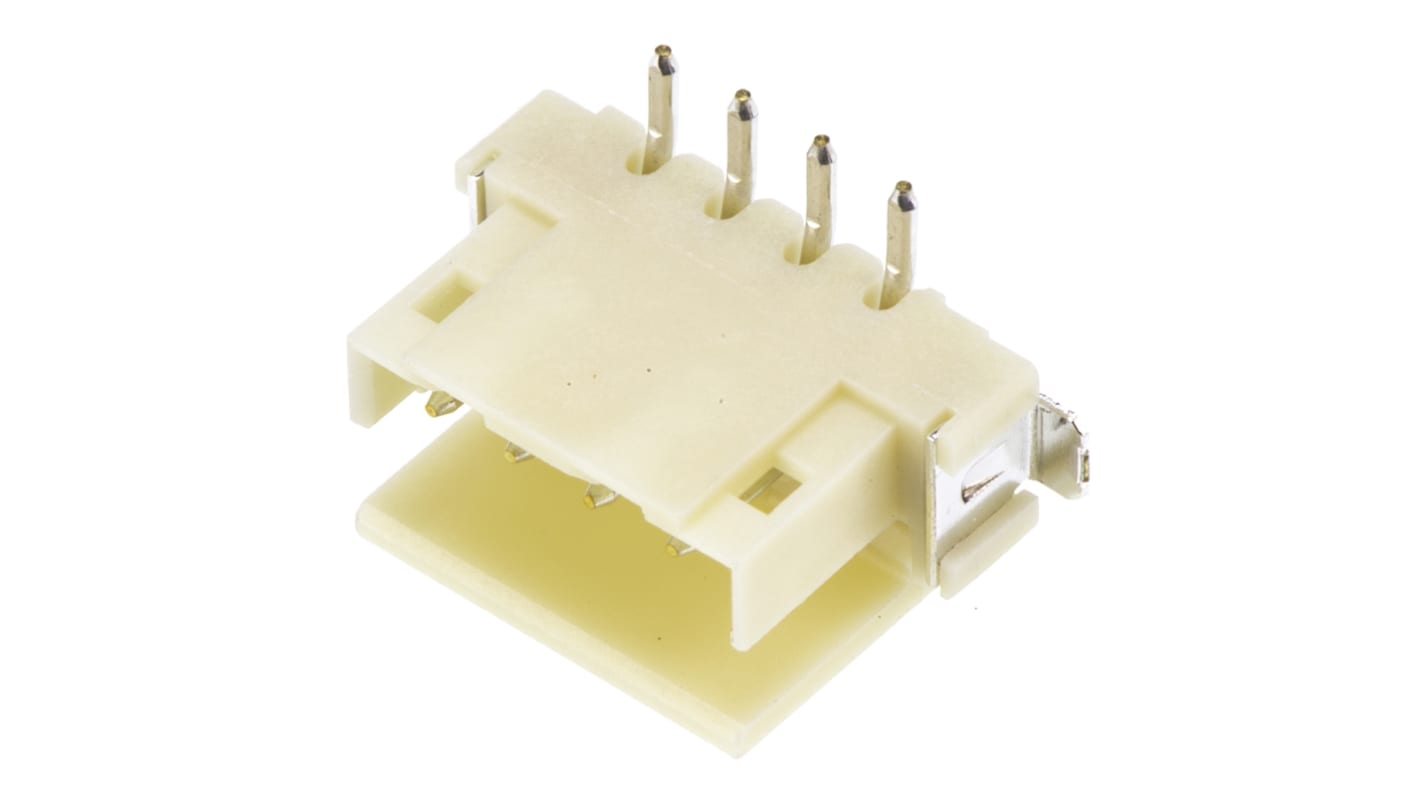 TE Connectivity AMP CT Series Straight Surface Mount PCB Header, 4 Contact(s), 2.0mm Pitch, 1 Row(s), Shrouded