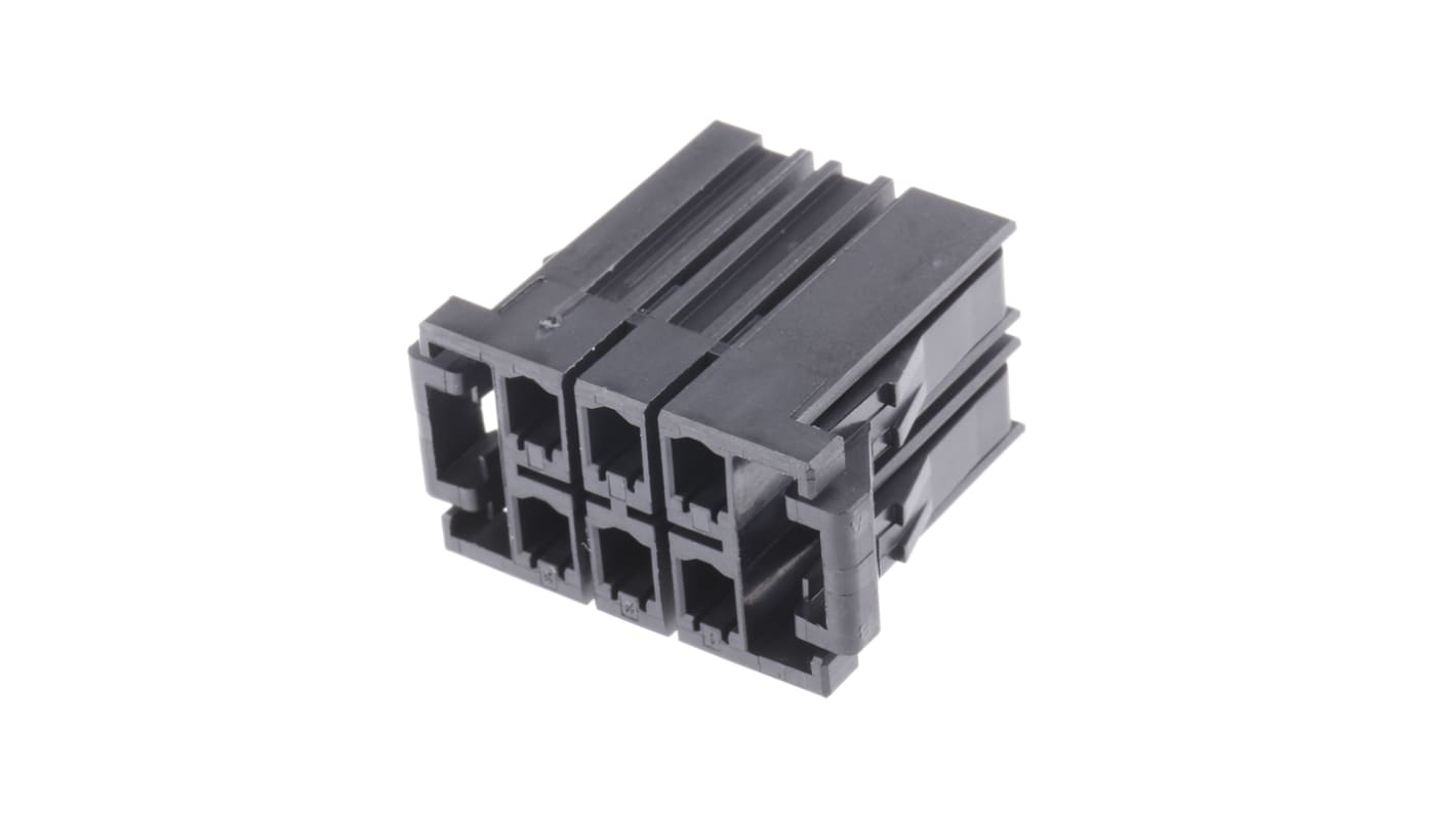 TE Connectivity, Dynamic 3000 Female Connector Housing, 5.08mm Pitch, 6 Way, 2 Row