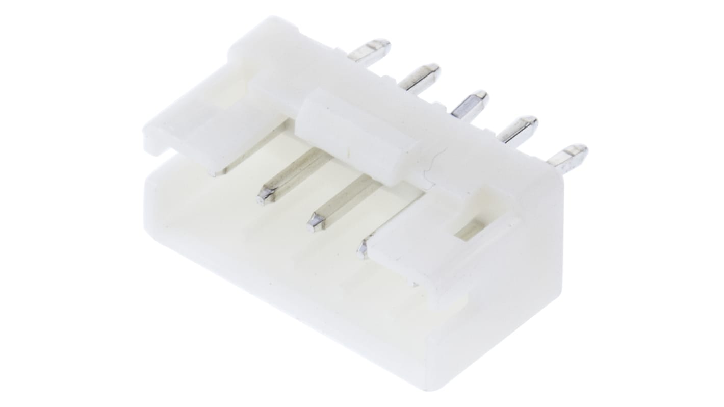 TE Connectivity HPI Series Straight Through Hole PCB Header, 5 Contact(s), 2.0mm Pitch, 1 Row(s), Shrouded