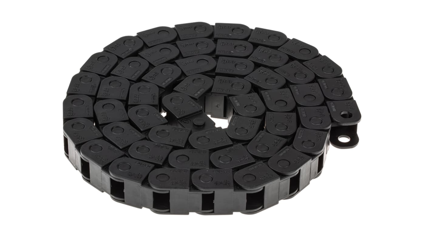 Goulotte Igus 6, e-chain, 16,5 mm x 15mm x 1m, en Igumid G Noir