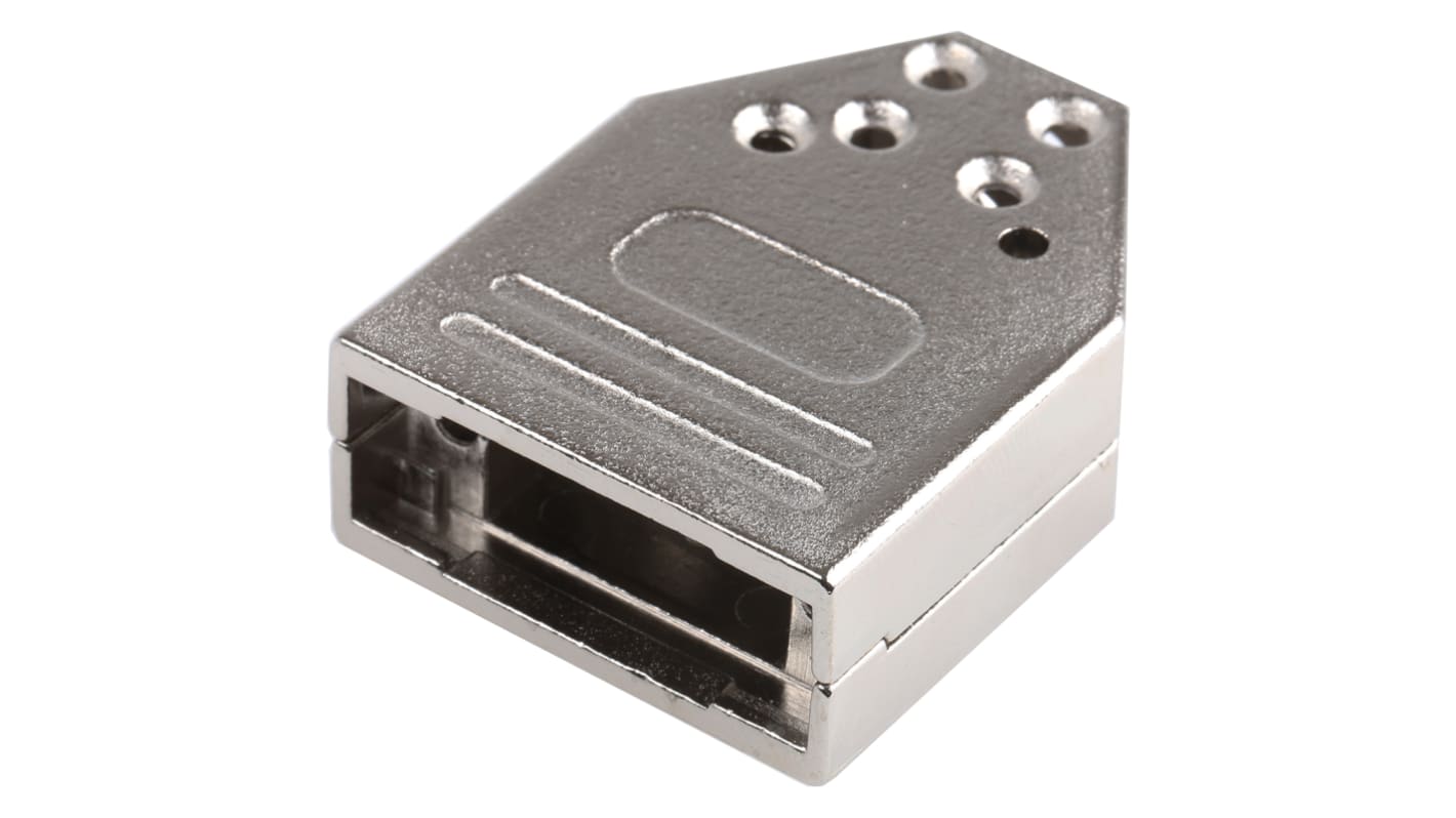 Capot Sub-D MH Connectors série MHDTZI, 9 contacts, en Zinc boîtier E  avec Serre-câble