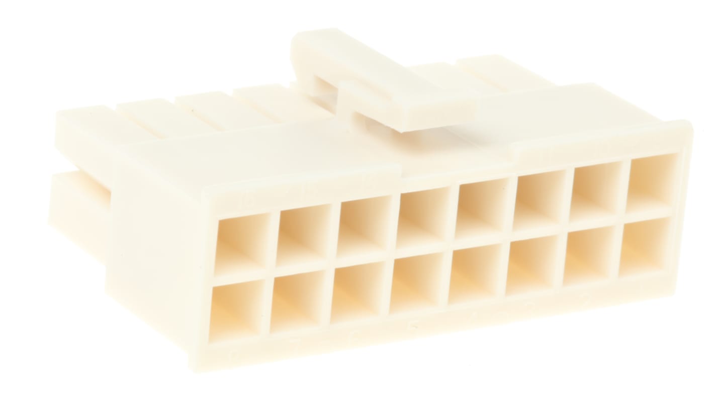 Molex, Mini-Fit Jr Female Connector Housing, 4.2mm Pitch, 16 Way, 2 Row