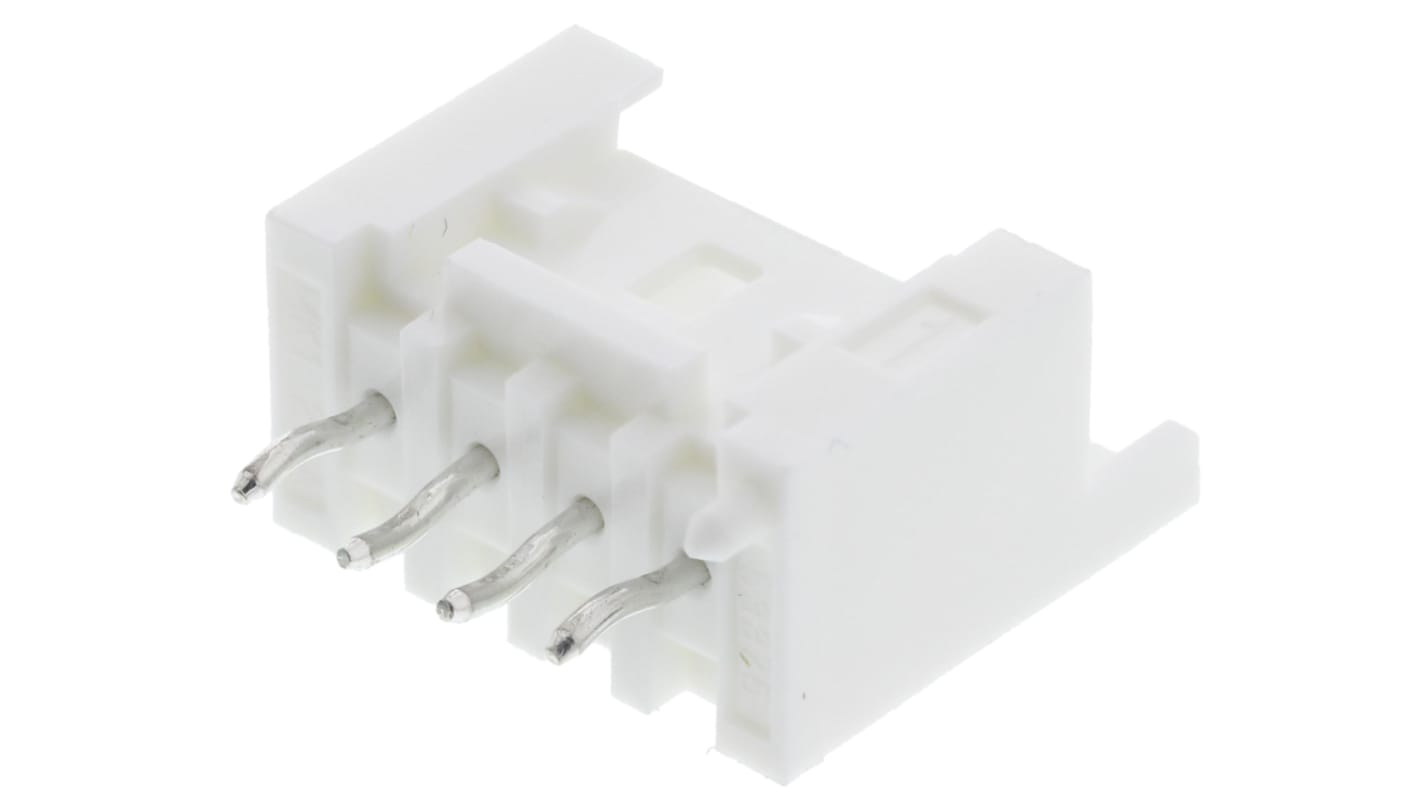 Molex Mini-Lock Series Straight Through Hole PCB Header, 4 Contact(s), 2.5mm Pitch, 1 Row(s), Shrouded