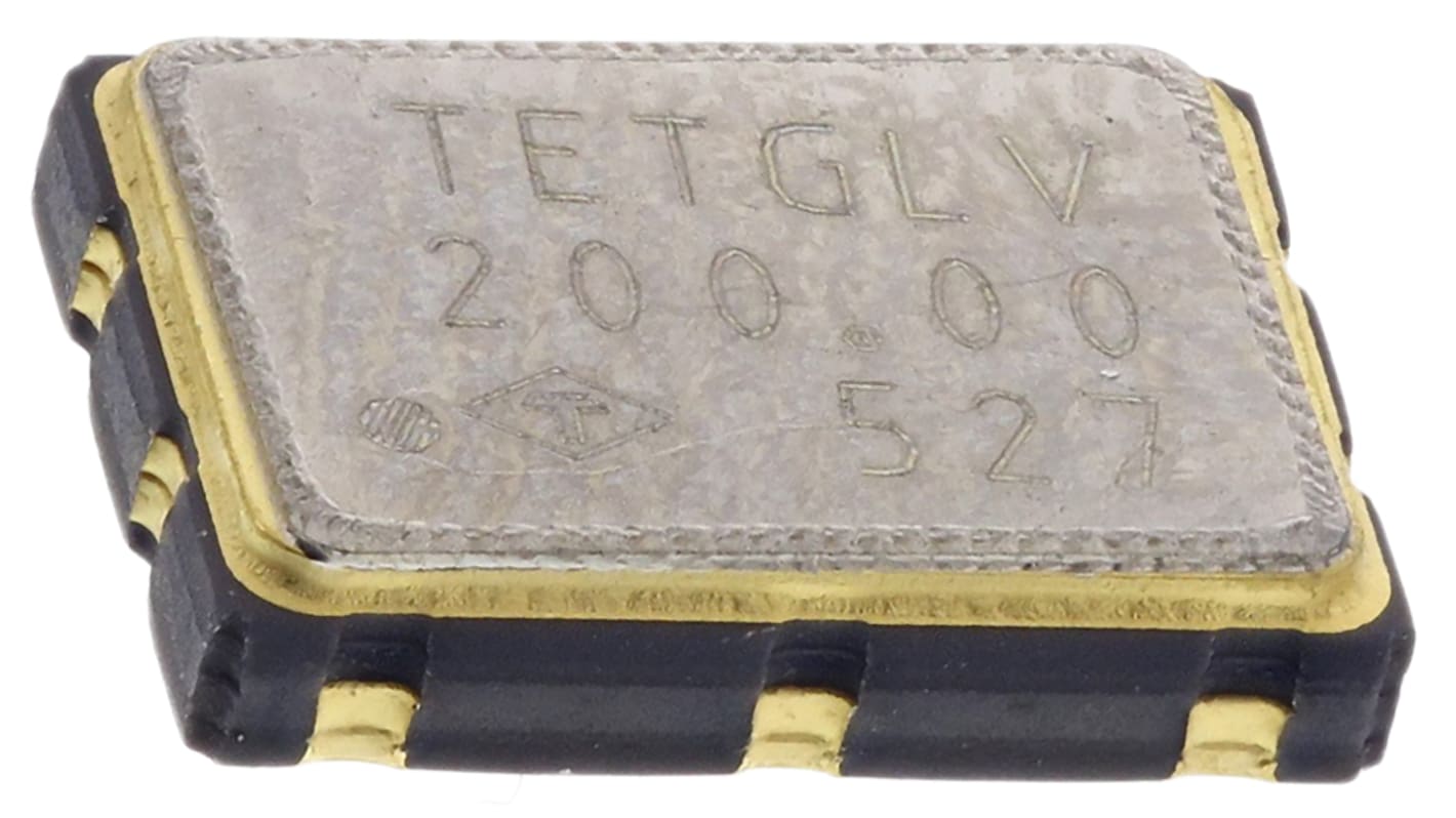 TAITIEN Oszcillátor 200MHz, LVDS, 6-tüskés, SMD, 7.5 x 5 x 2mm XO cikkszám: OTETGLVTNF-200.00MHz