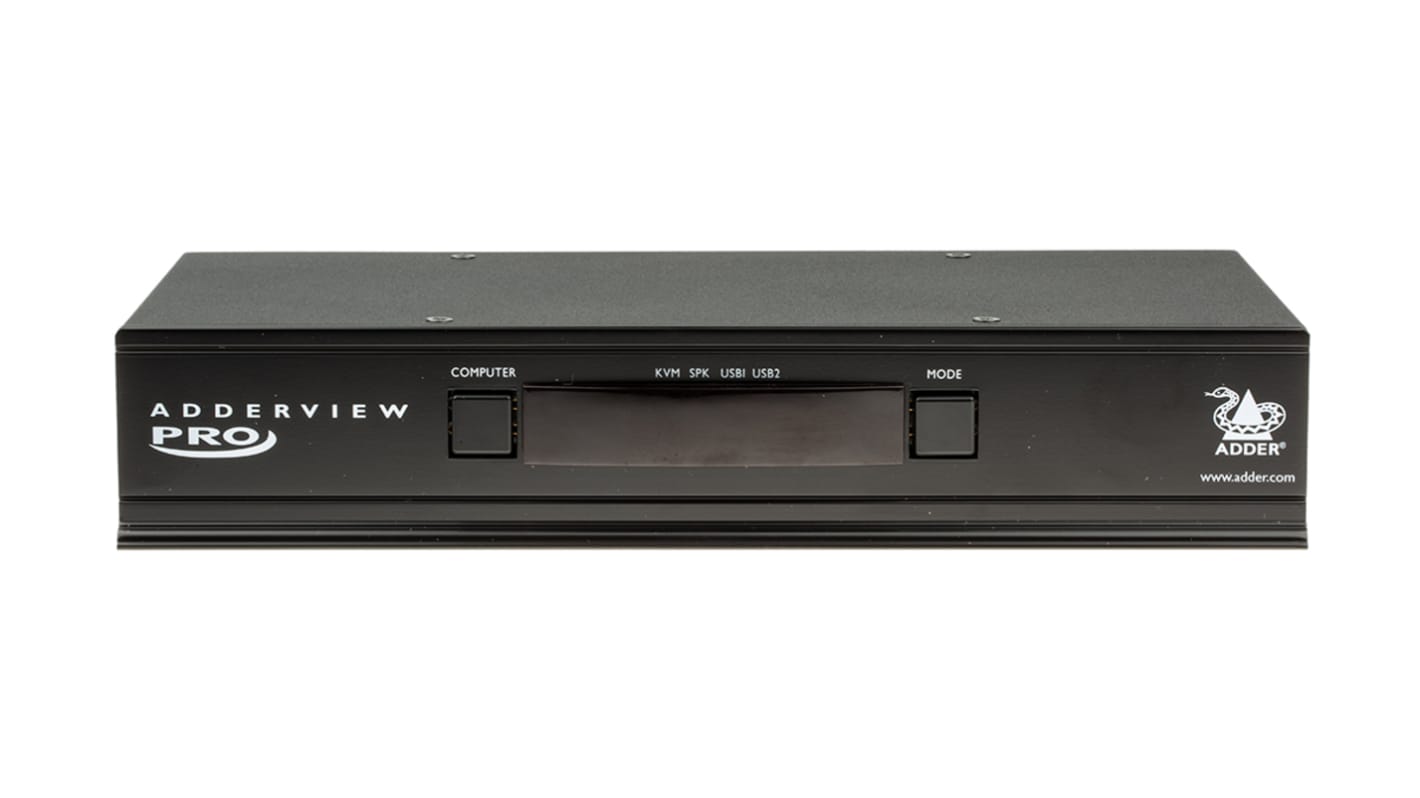 AV4PRODVIUK Adder 4 Port USB DVI KVM Switch, 2048 x 1080 Maximum