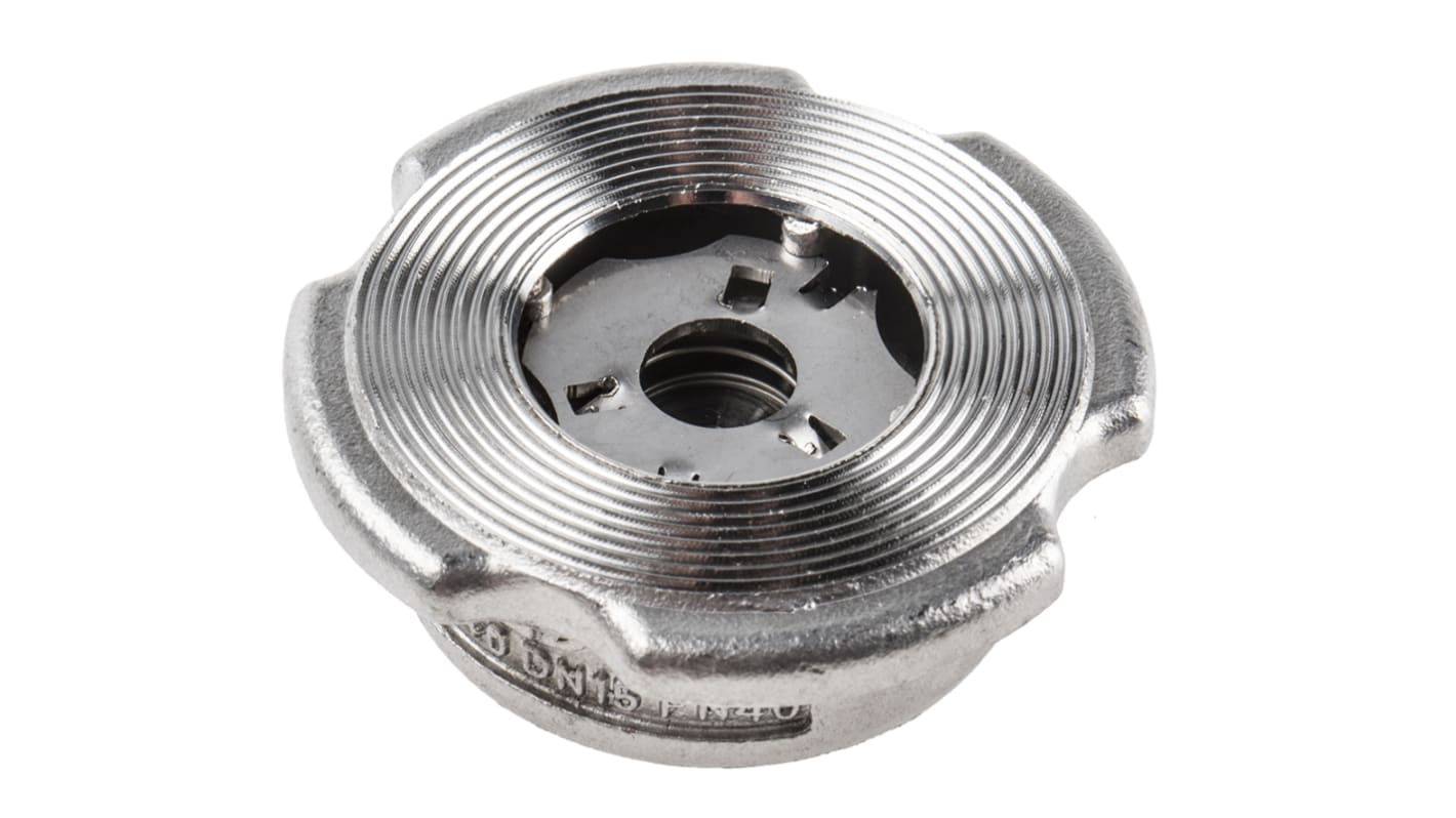 RS PRO Stainless Steel Single Non Return Valve 15mm